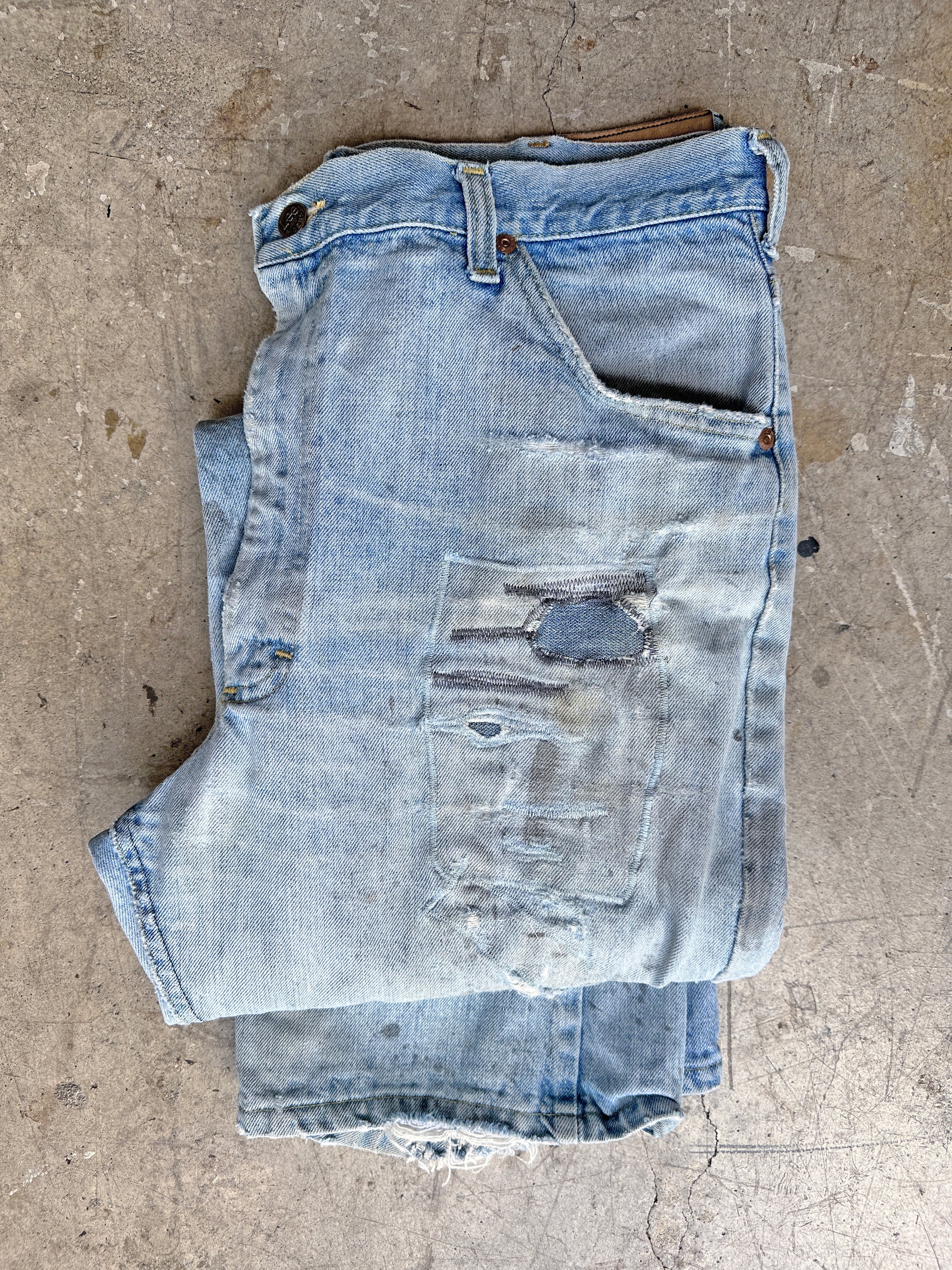 Heavy Repair Stitch Lee Jeans