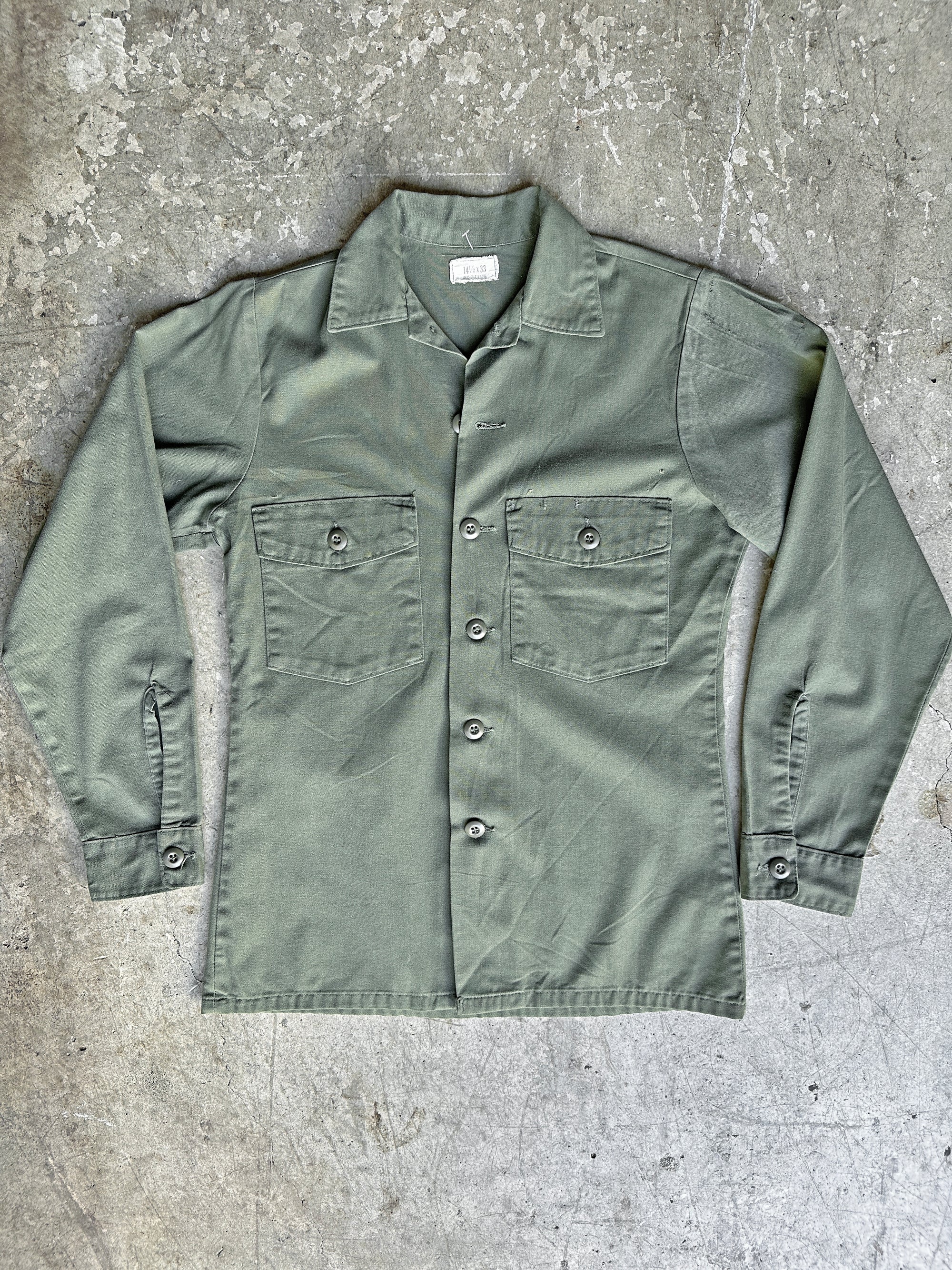 Army Green Military Shirt