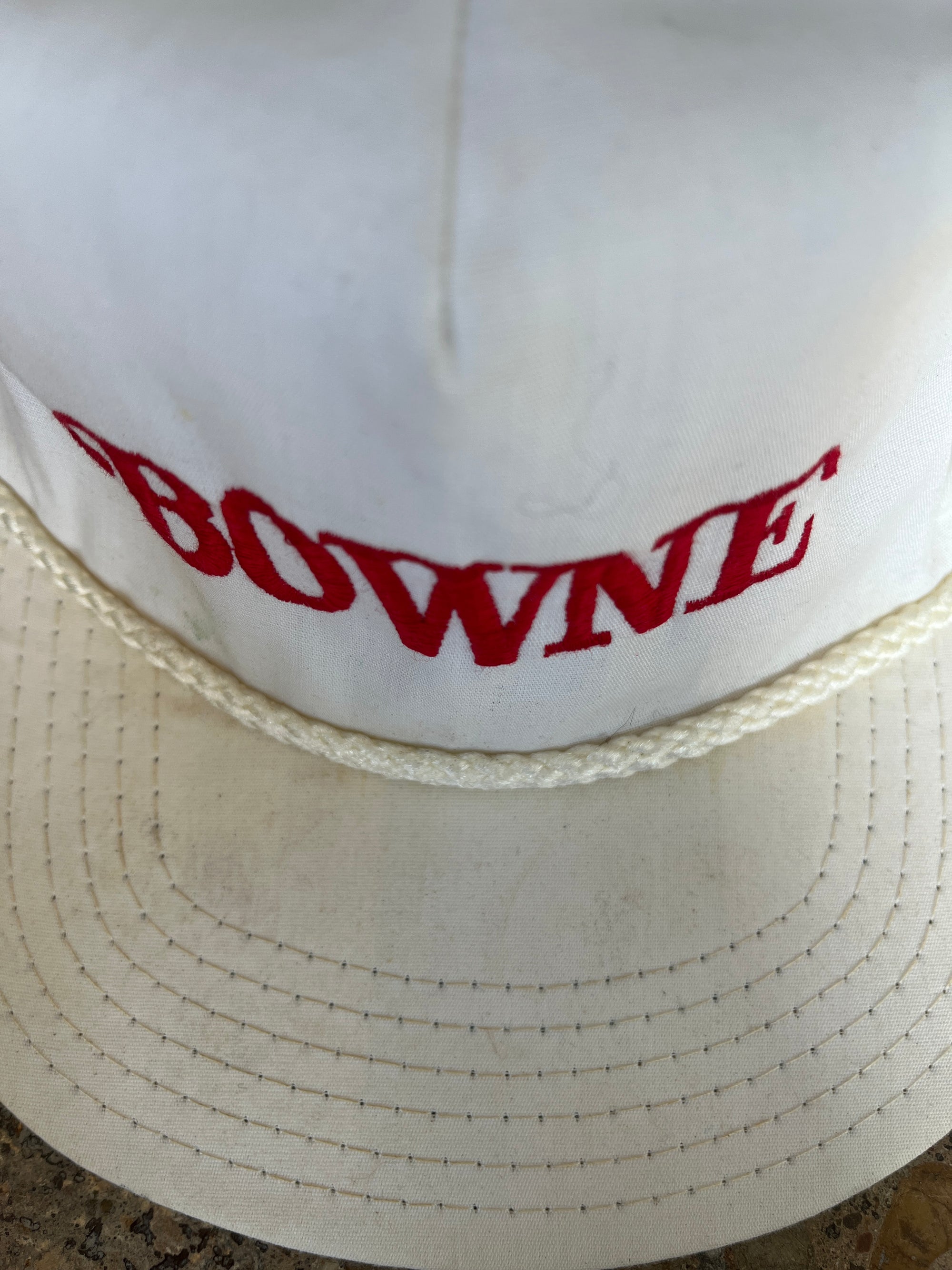 White Bowne Embroidered Hat