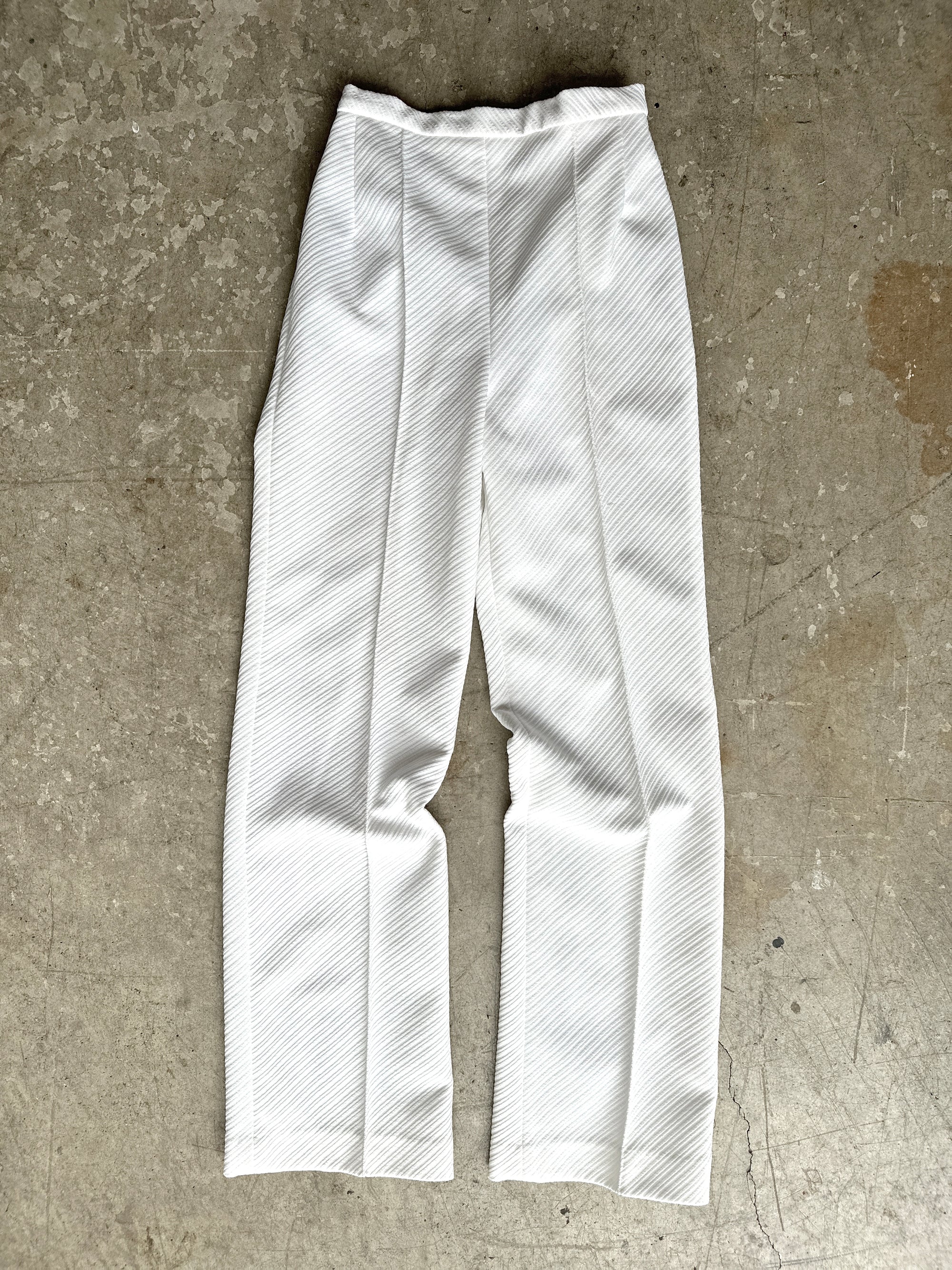 1970s White Trousers