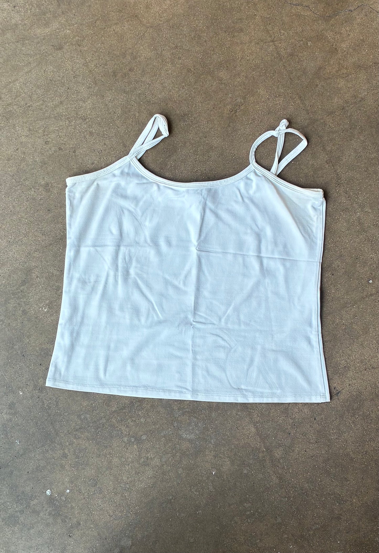 "Claudia D" White Tank
