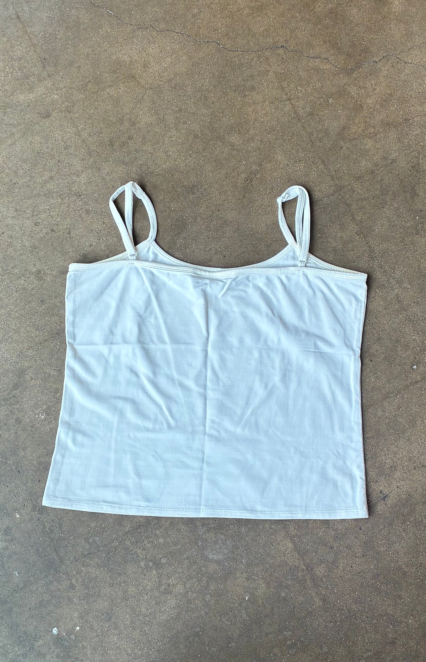 "Claudia D" White Tank