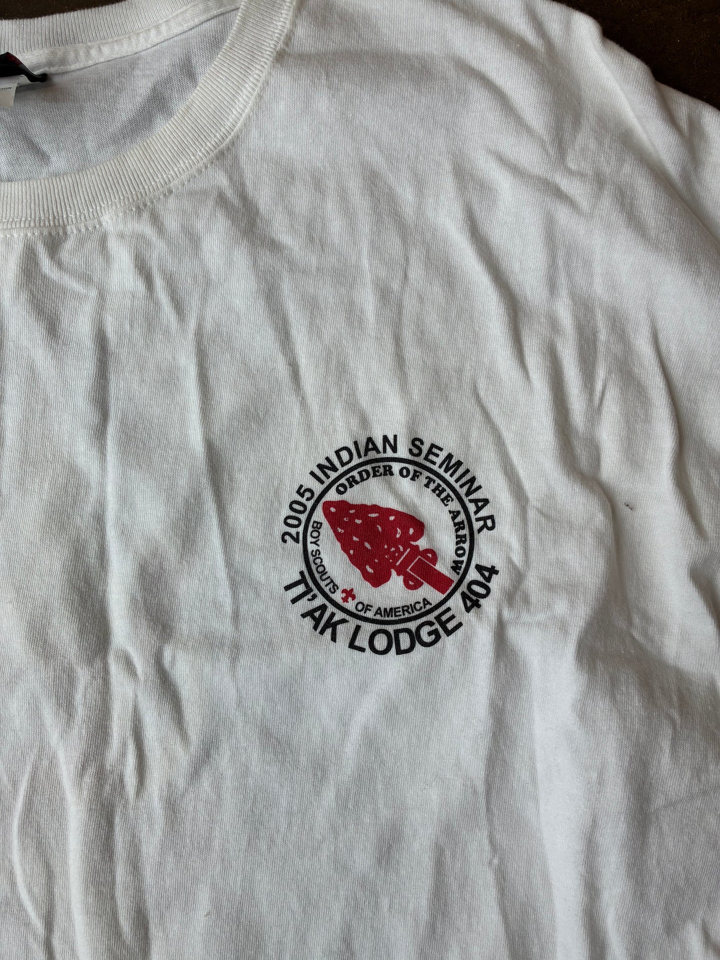 2005 Indian Seminar "Order of the Arrow" White Tee