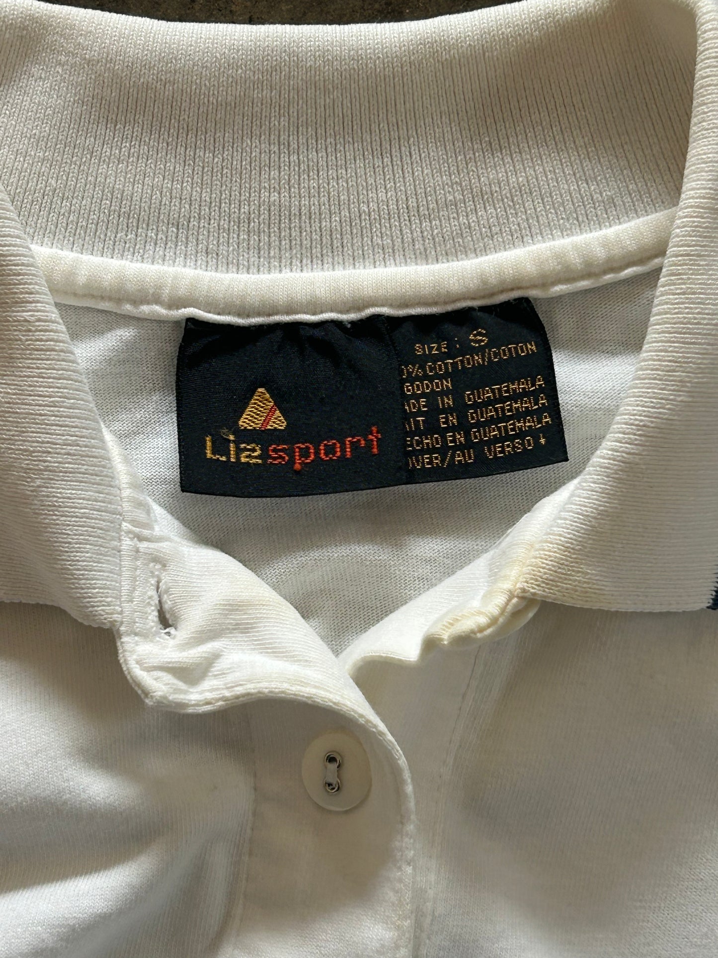 Liz Sport White Polo