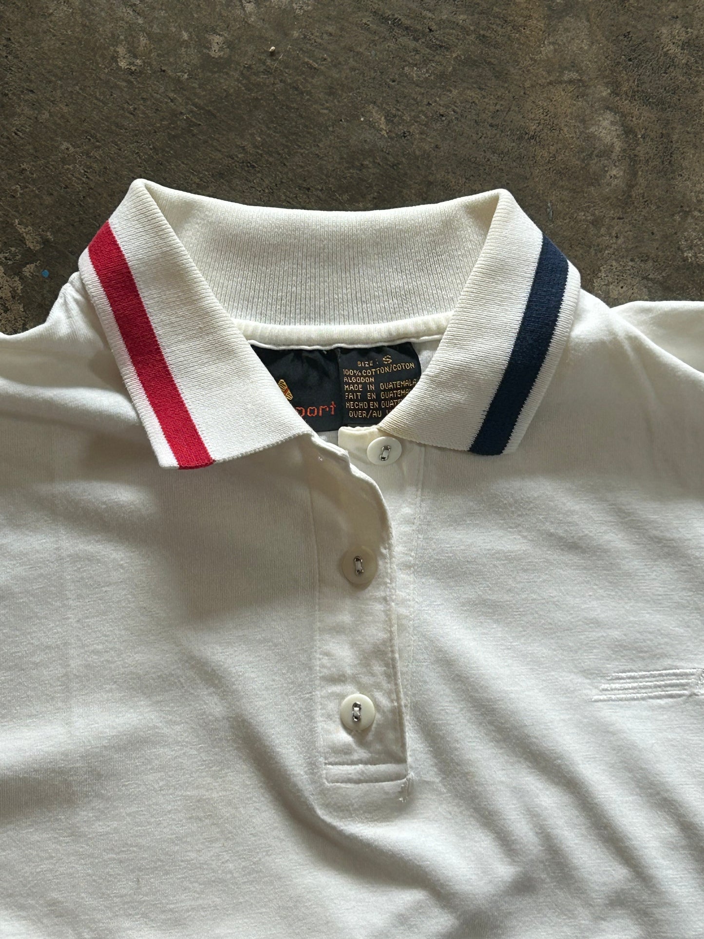Liz Sport White Polo