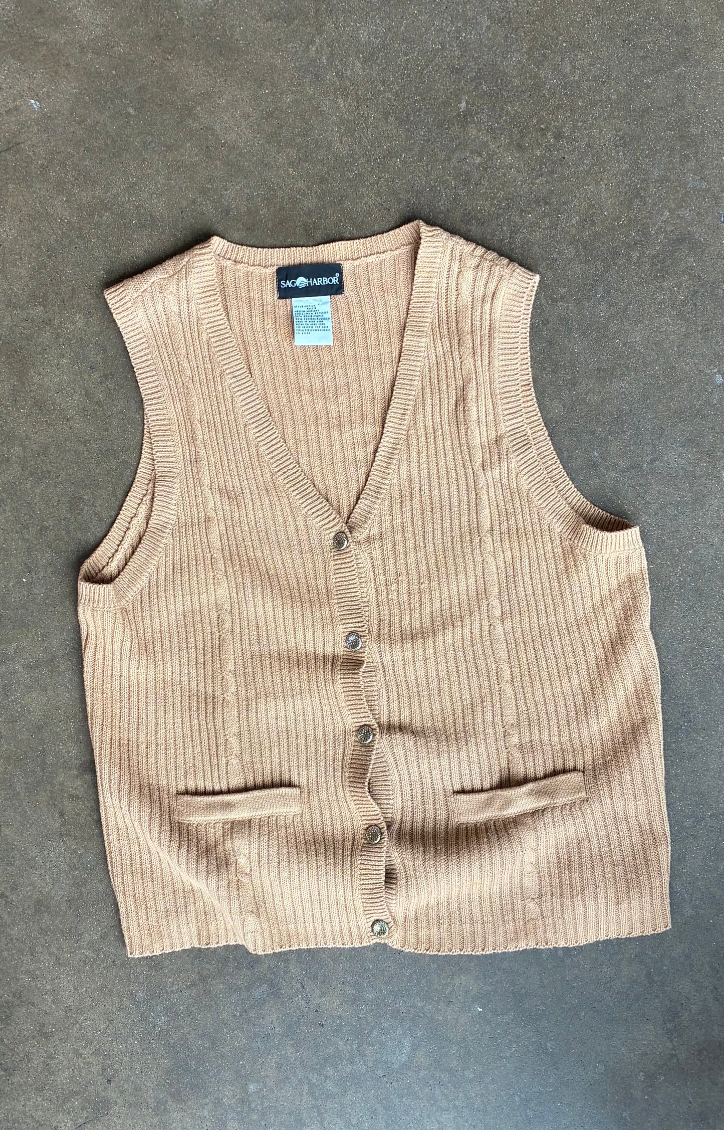 "Sag Harbor" Tan Vest