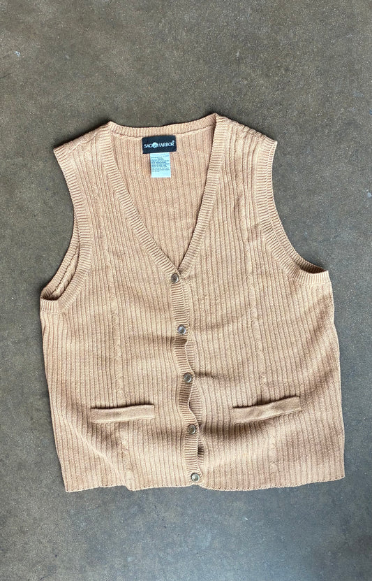 "Sag Harbor" Tan Vest