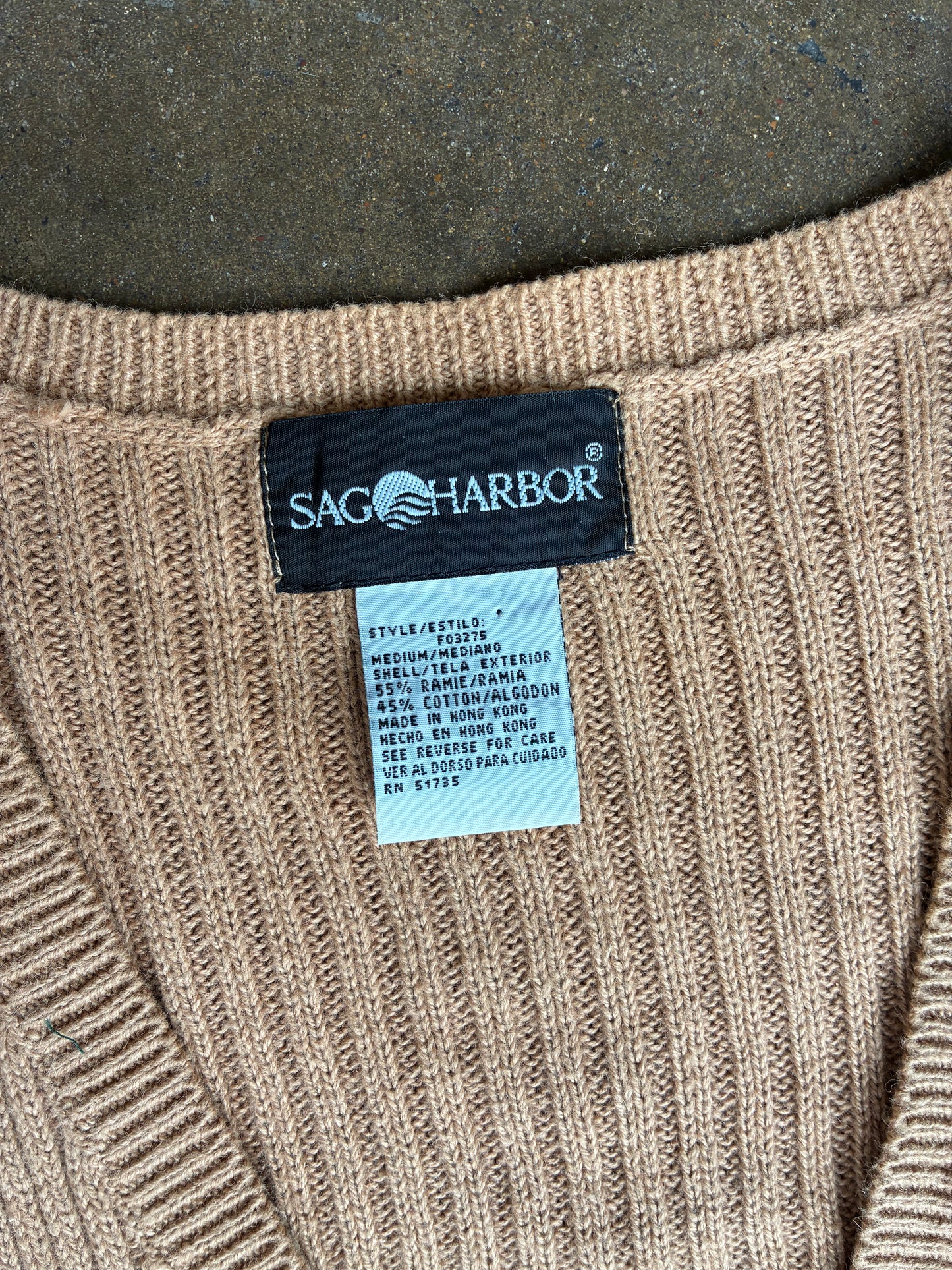 "Sag Harbor" Tan Vest