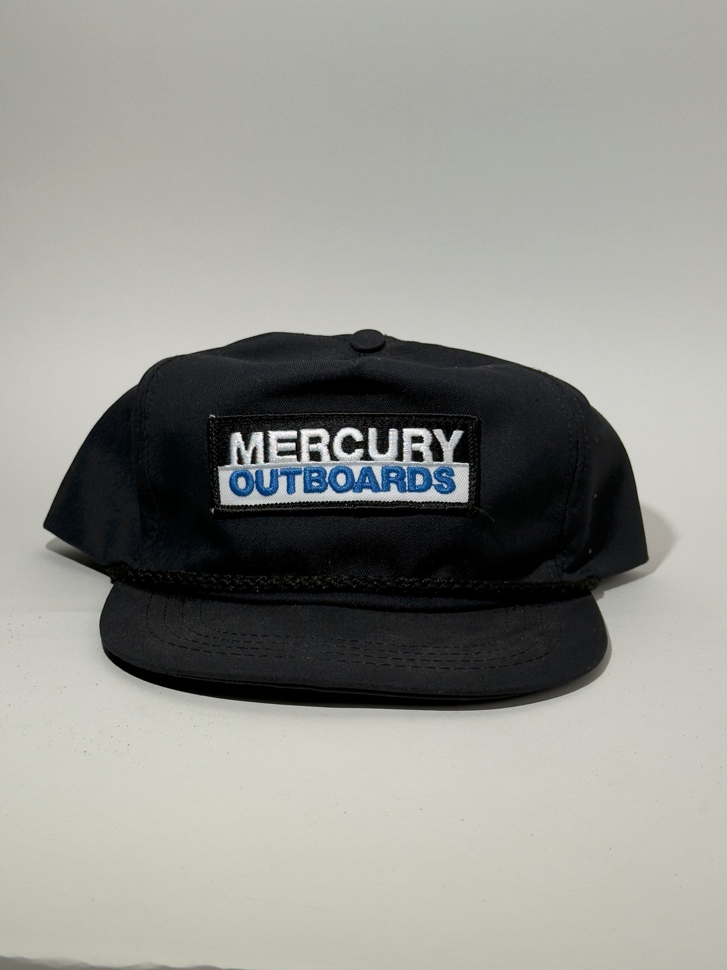 Mercury Outboards Black Rope Brim Snapback