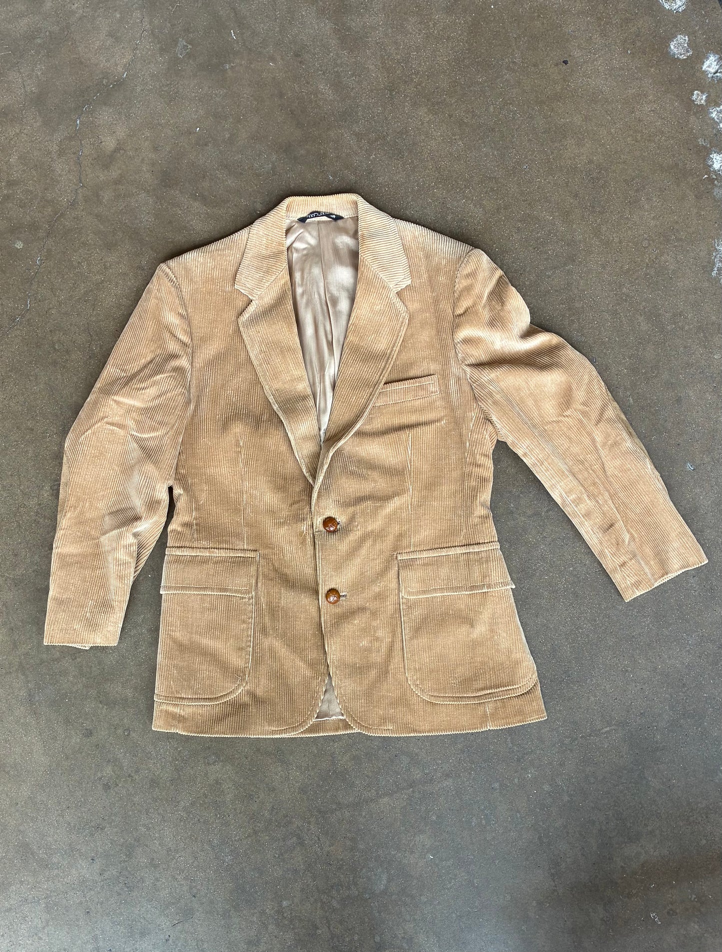 Tan "Stipling Cox" Corduroy Sport Coat