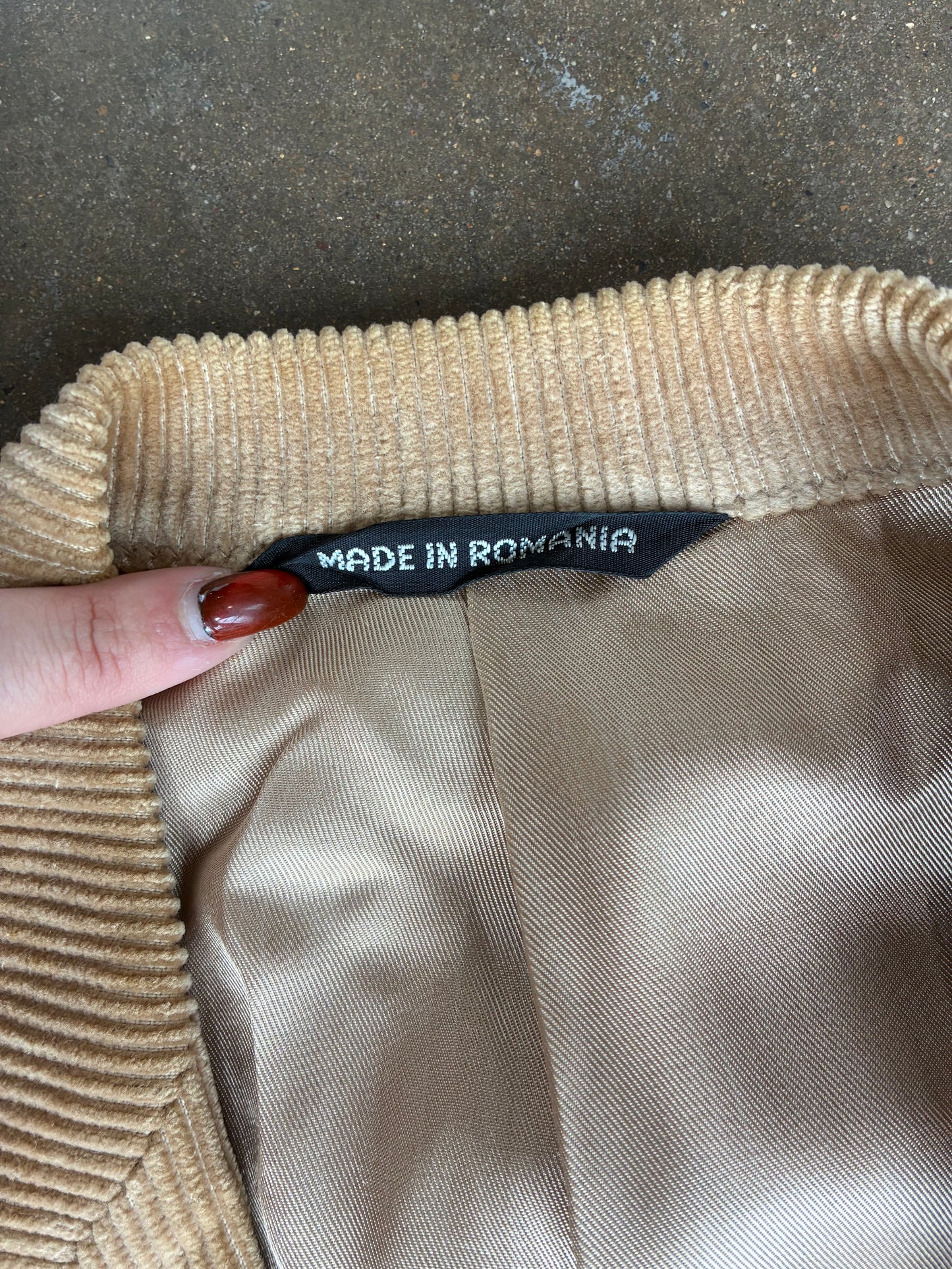 Tan "Stipling Cox" Corduroy Sport Coat