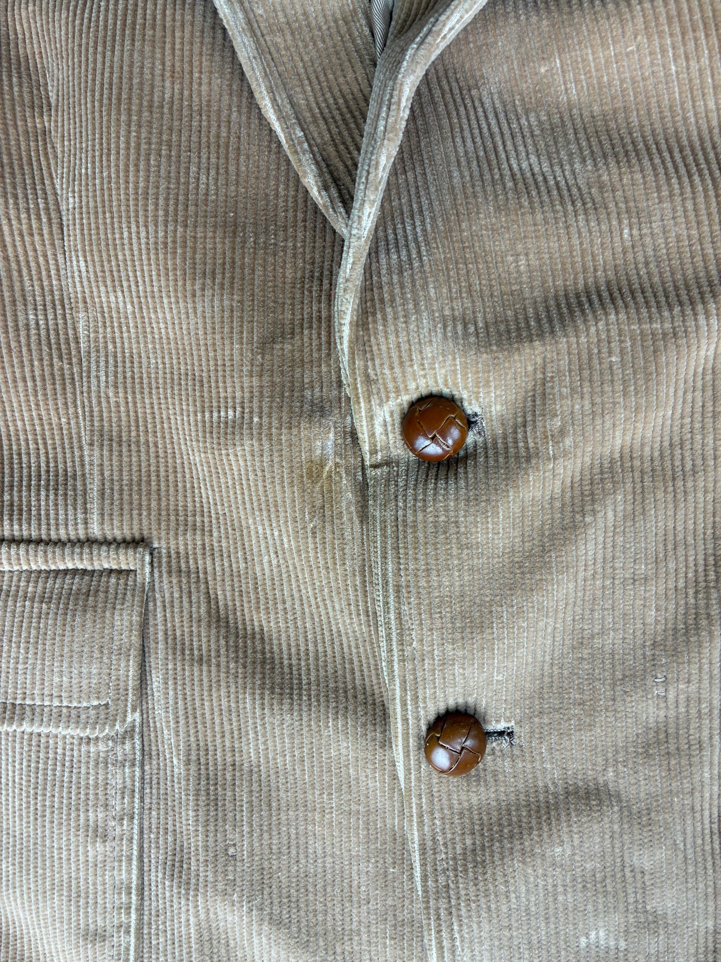 Tan "Stipling Cox" Corduroy Sport Coat