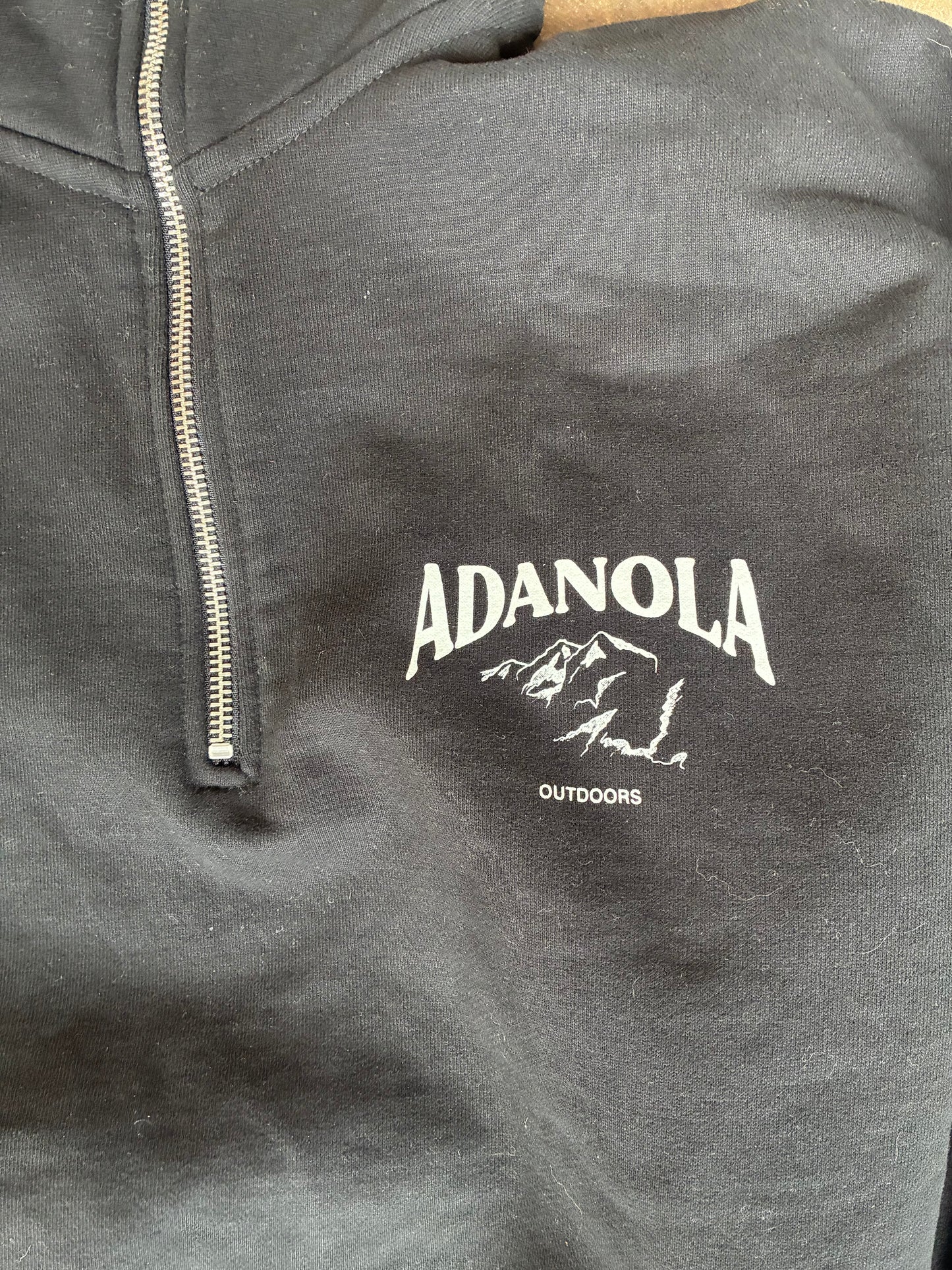 Black Adanola Quarter Zip Sweater