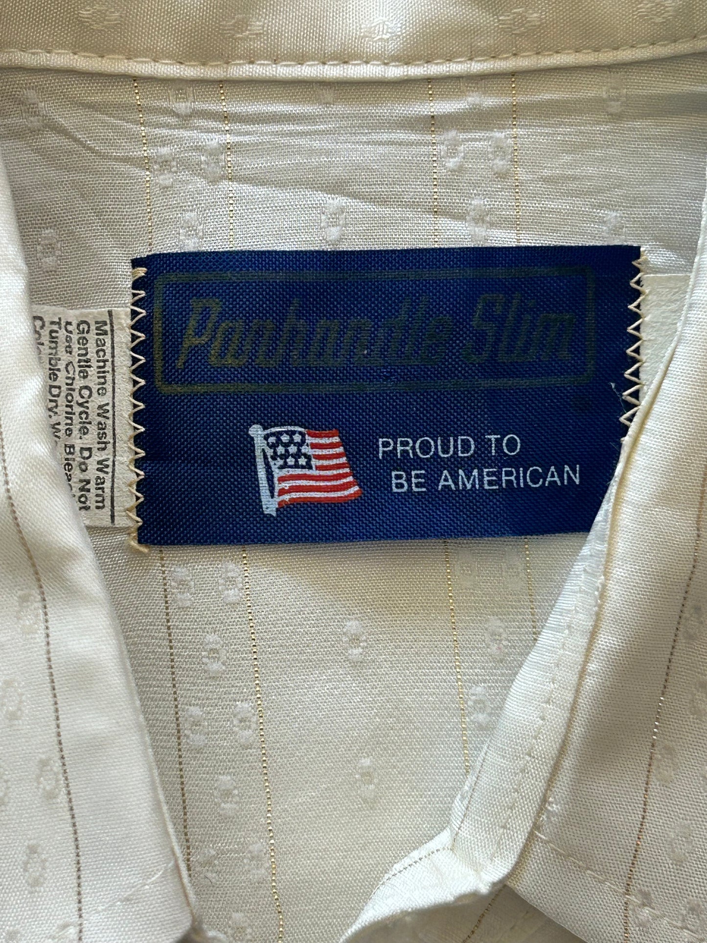 Panhandle Slim Cream + Gold Stripe Pearlsnap Shirt