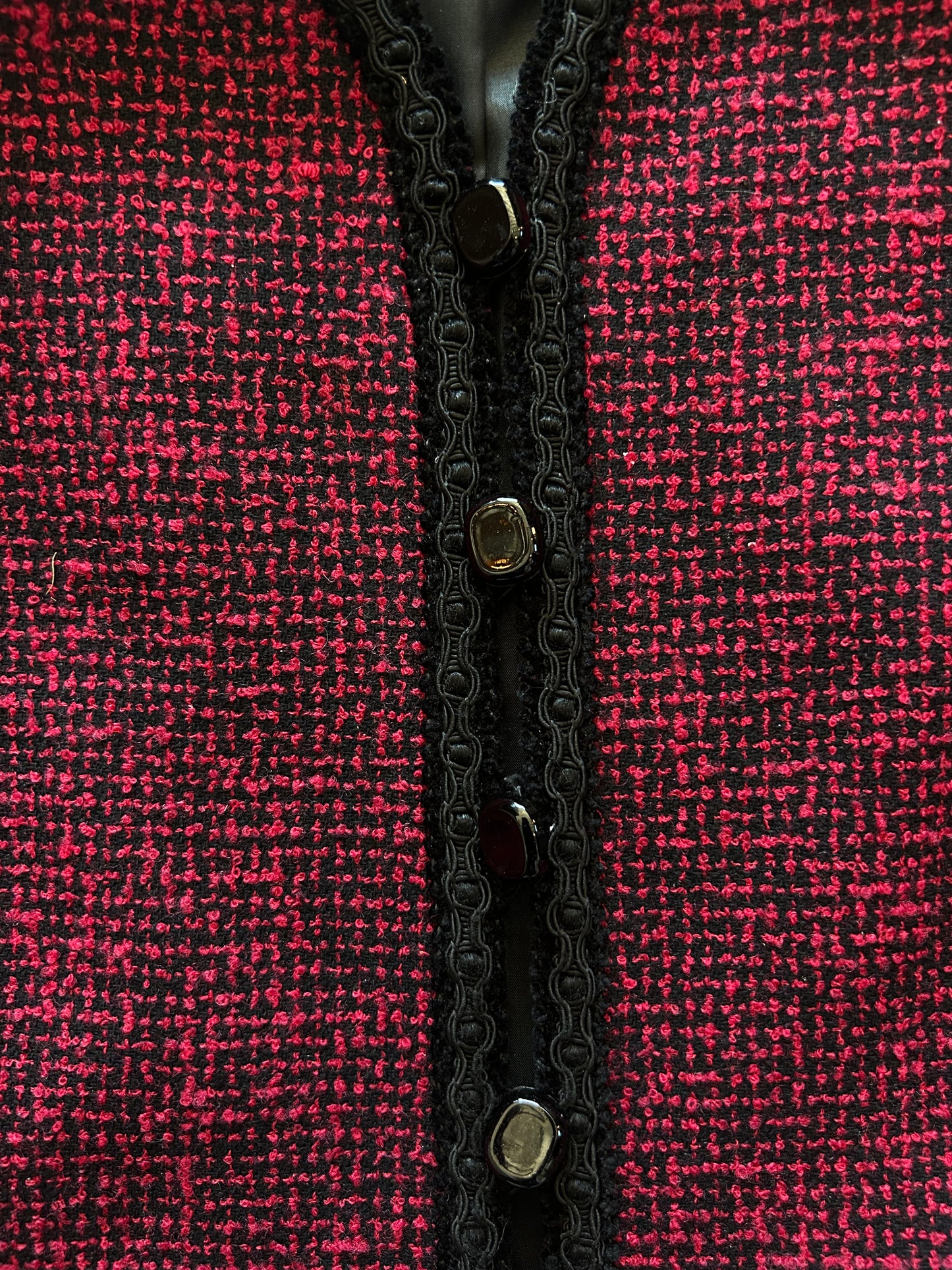 Pendleton Red + Black Knit Blazer