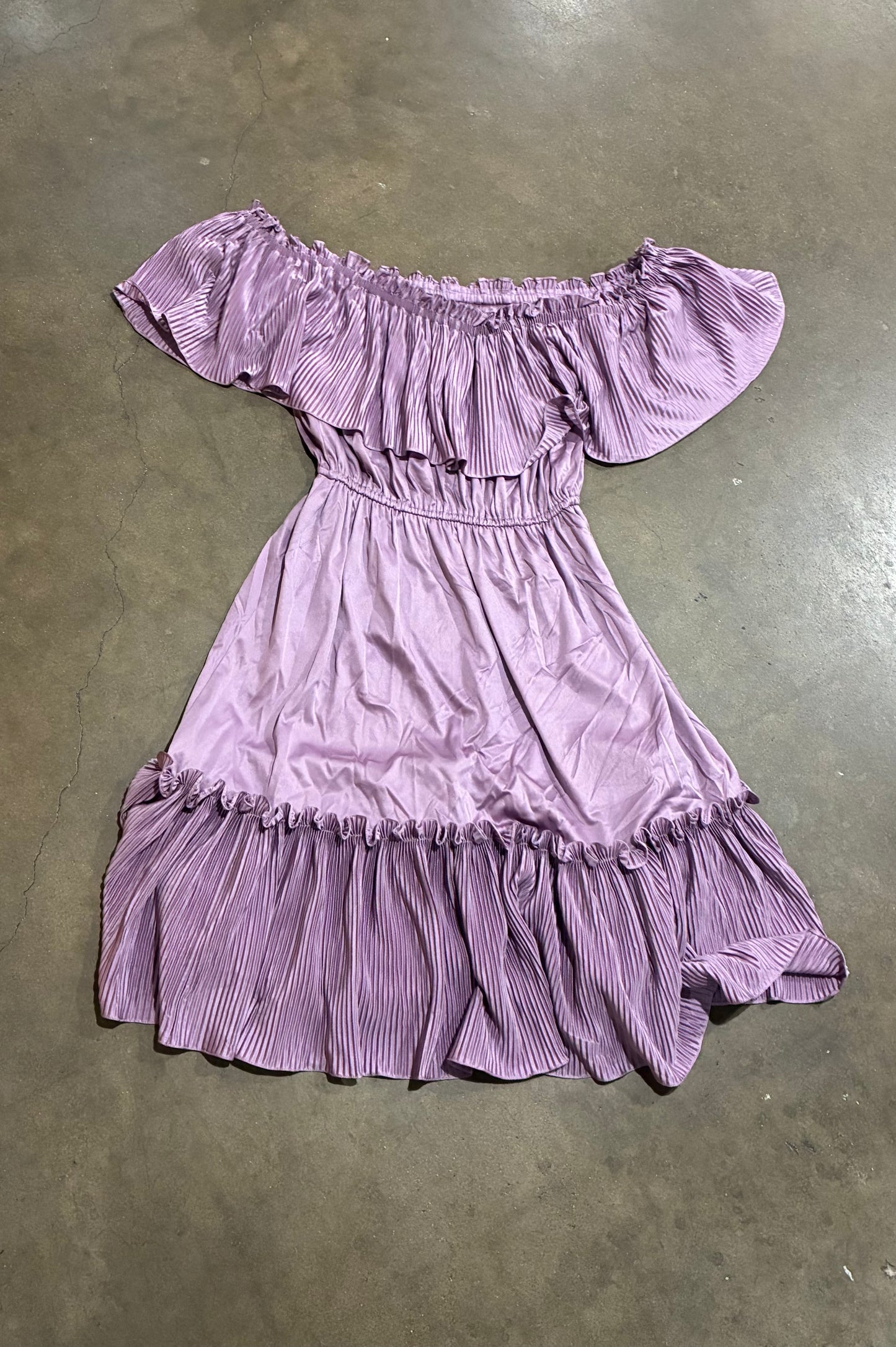 Lilac Off Shoulder Dress
