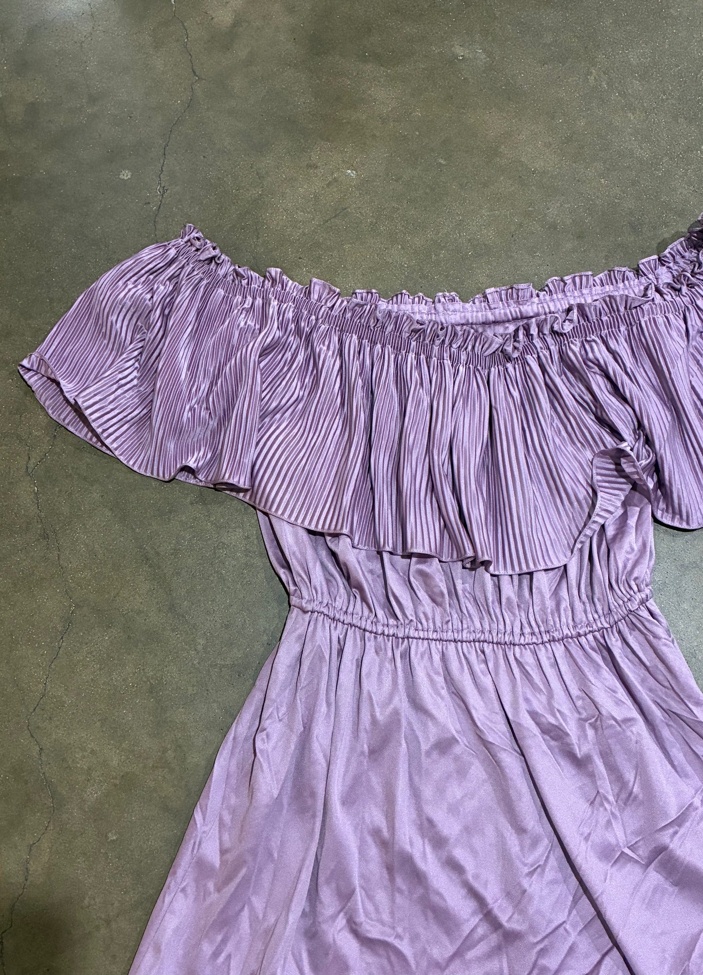 Lilac Off Shoulder Dress