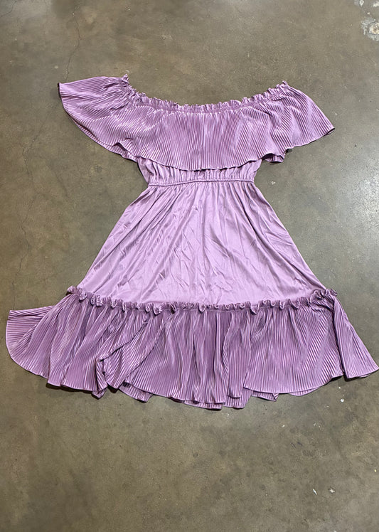 Lilac Off Shoulder Dress