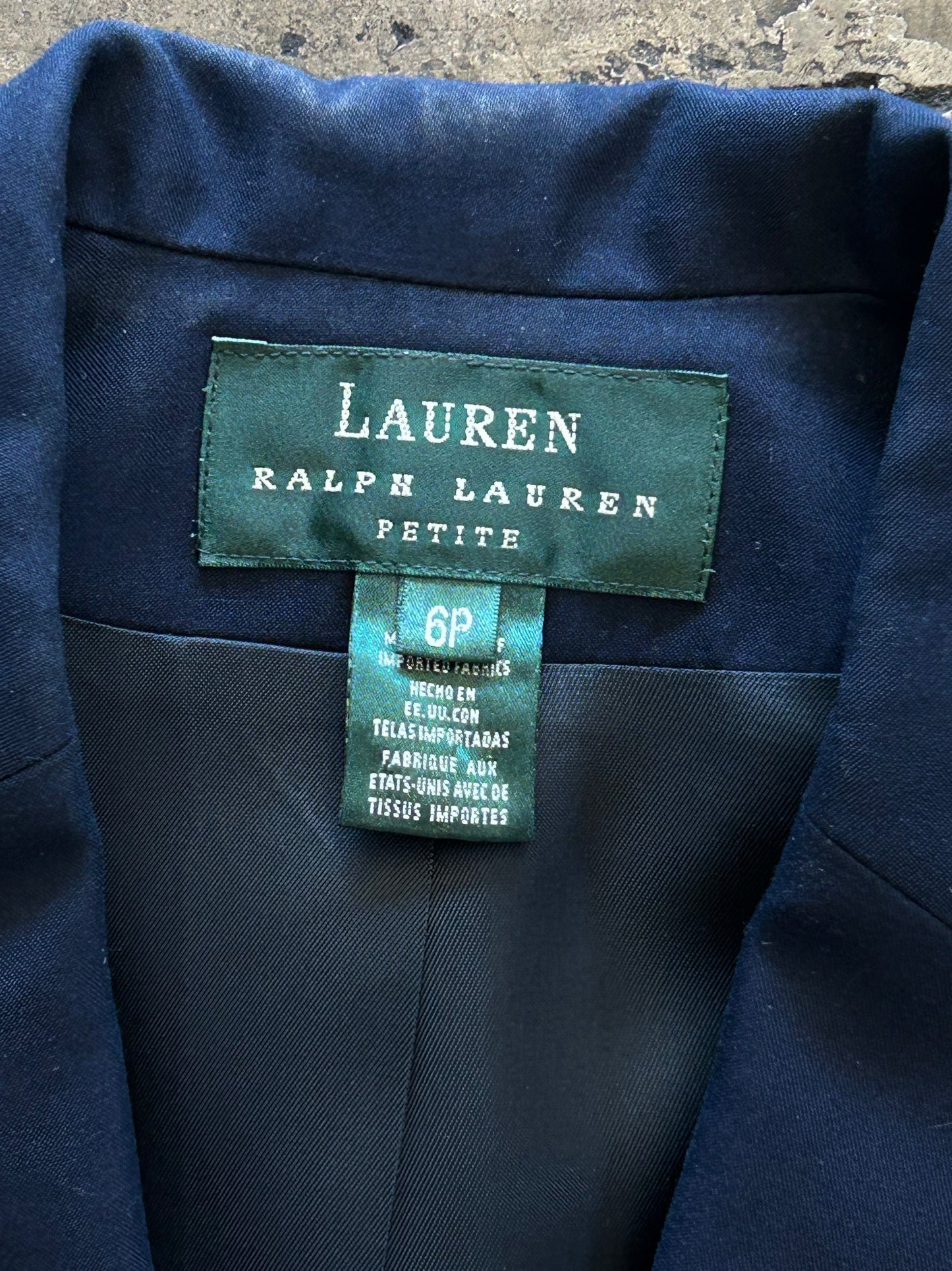 Navy Ralph Lauren Womens Blazer