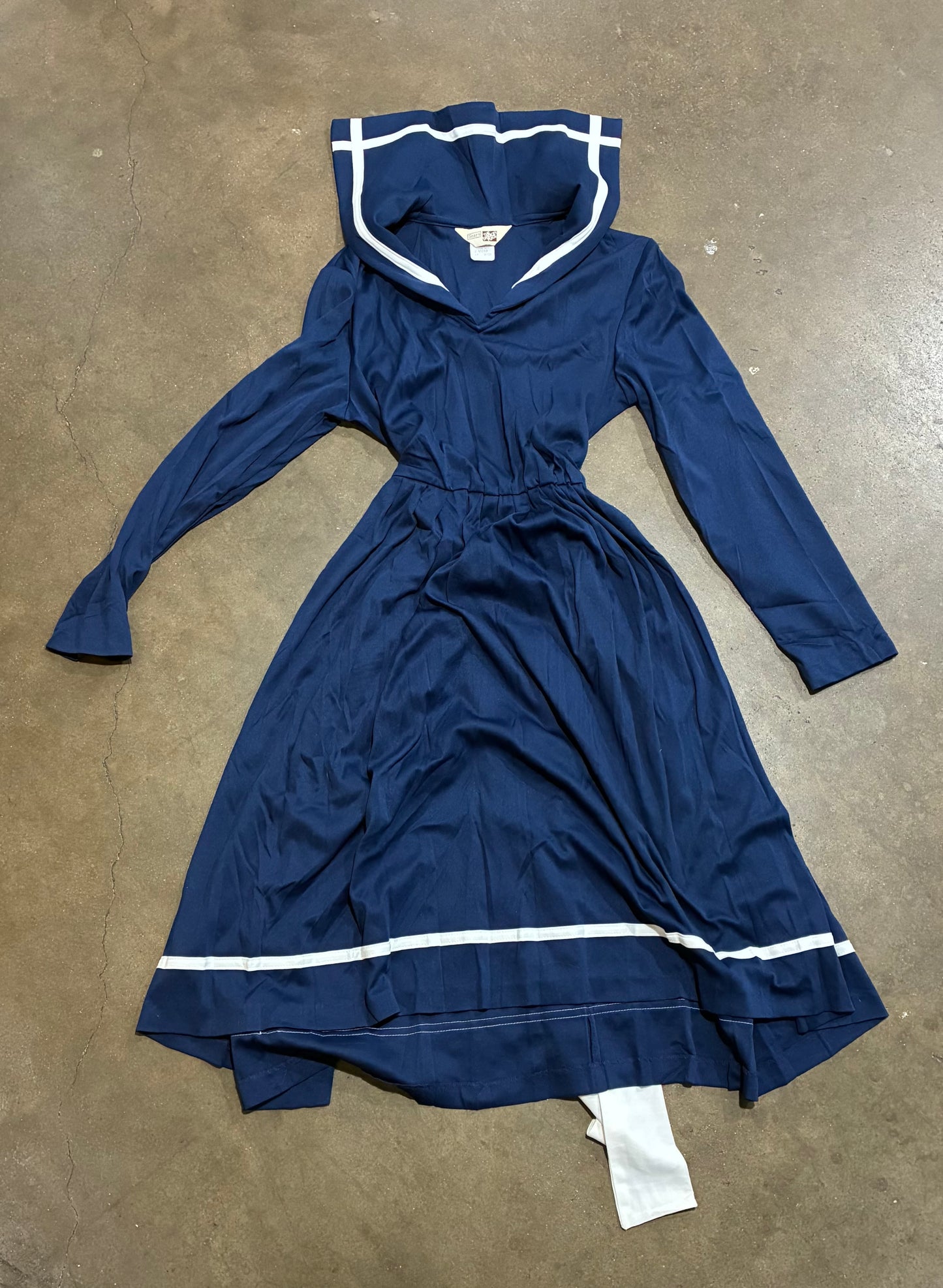 Blue + White Uniform Dress