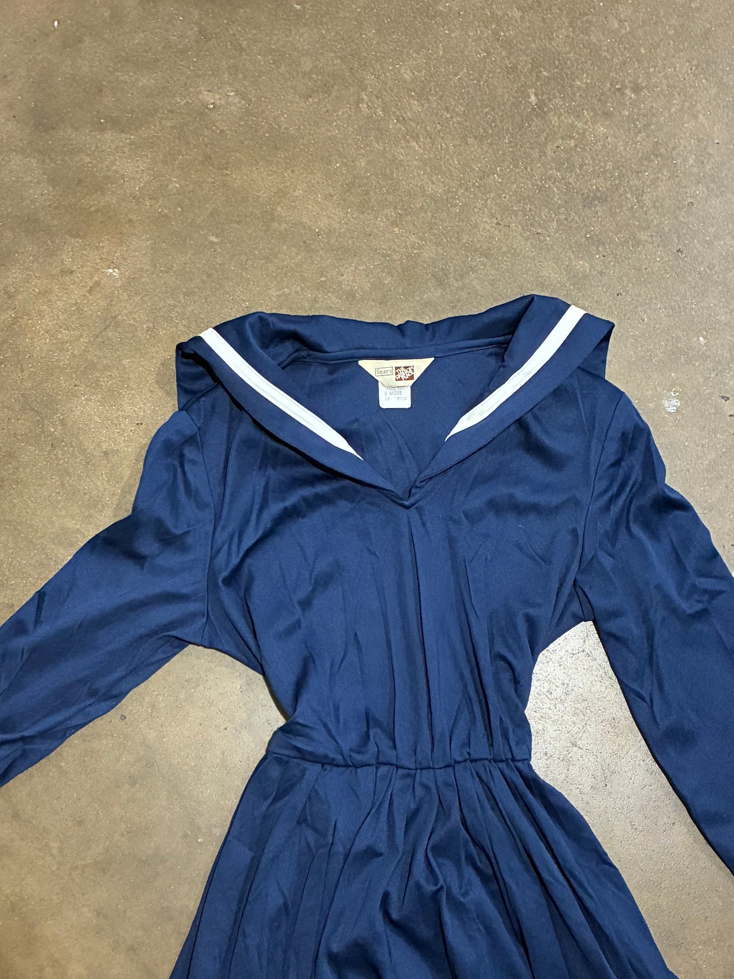Blue + White Uniform Dress