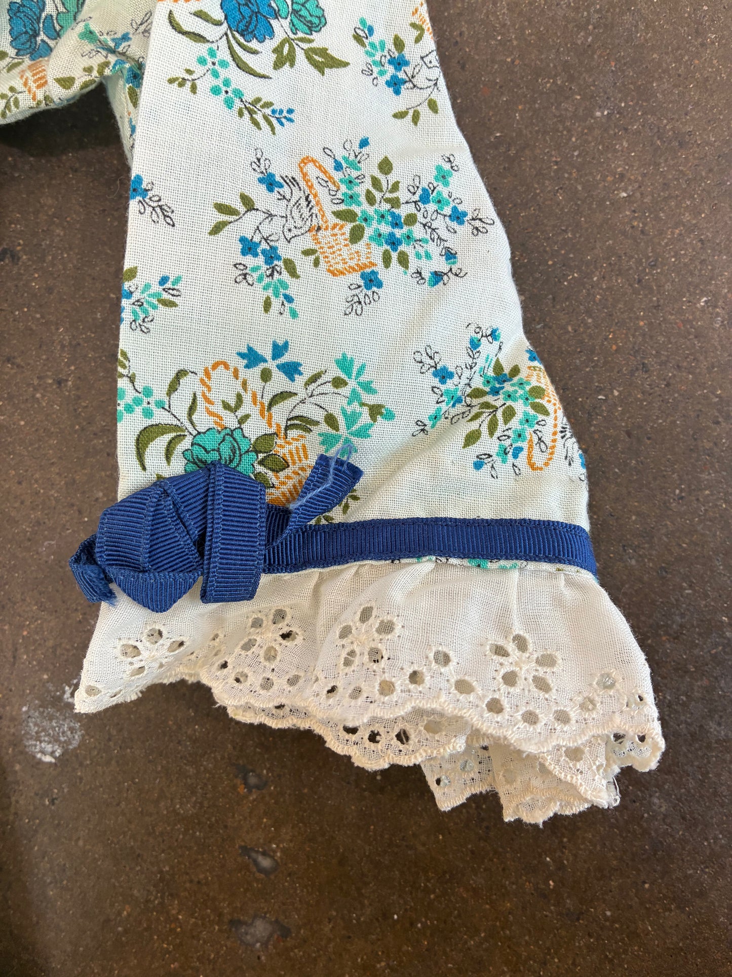 Blue Floral Print Dress