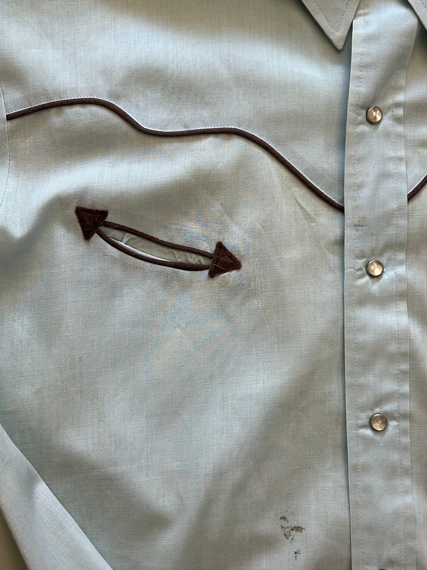 Baby Blue Western Pearlsnap Shirt