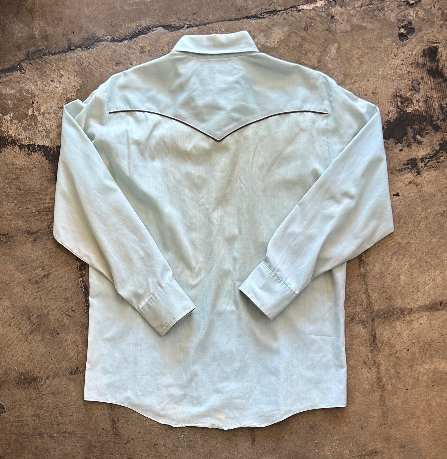 Baby Blue Western Pearlsnap Shirt