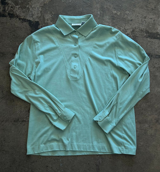 Mint Long Sleeve Polo