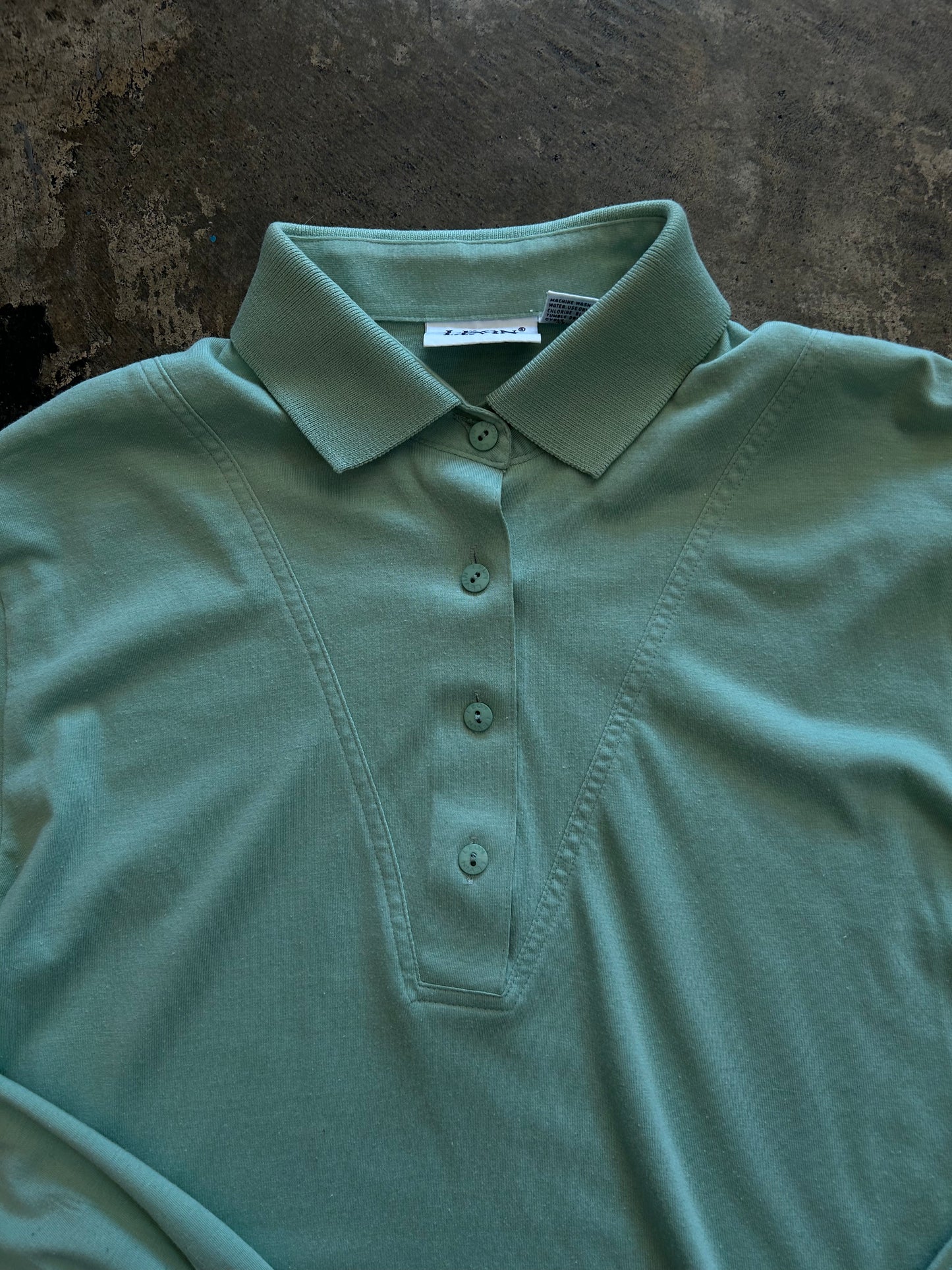 Mint Long Sleeve Polo