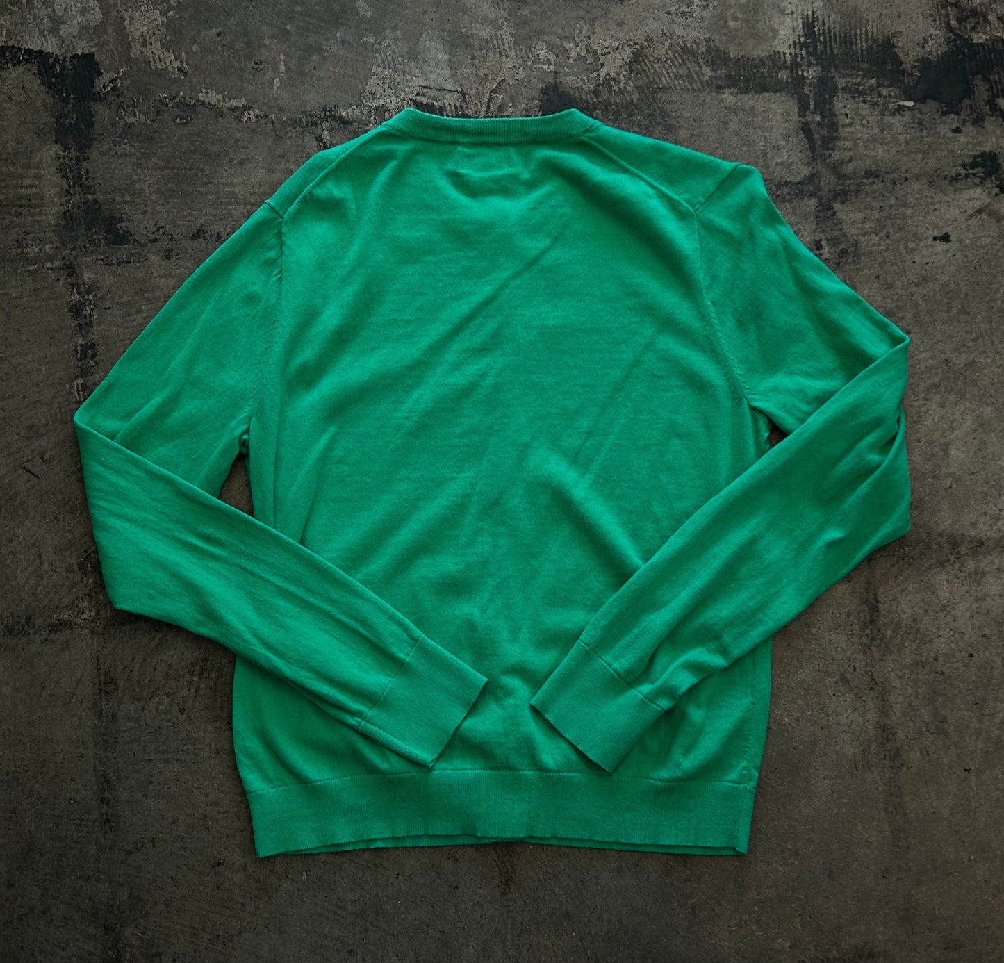 Green J. Crew Classic Cardigan