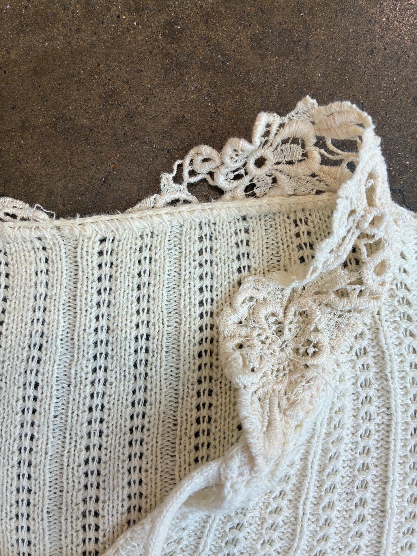 White Knit Long Sleeve Sweater