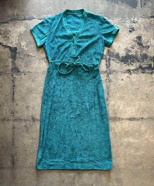 Terry Cloth Midi Dress