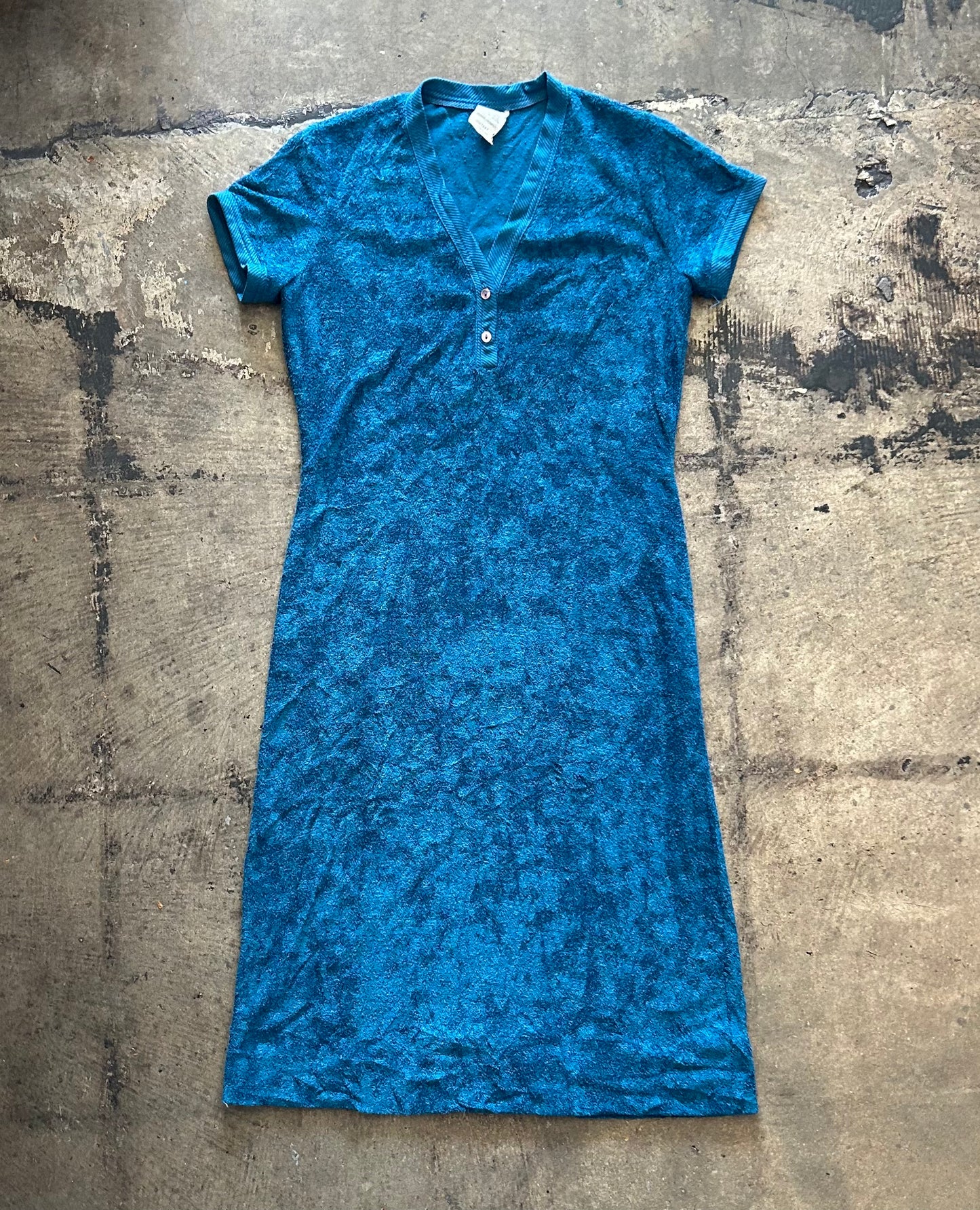 Terry Cloth Midi Dress