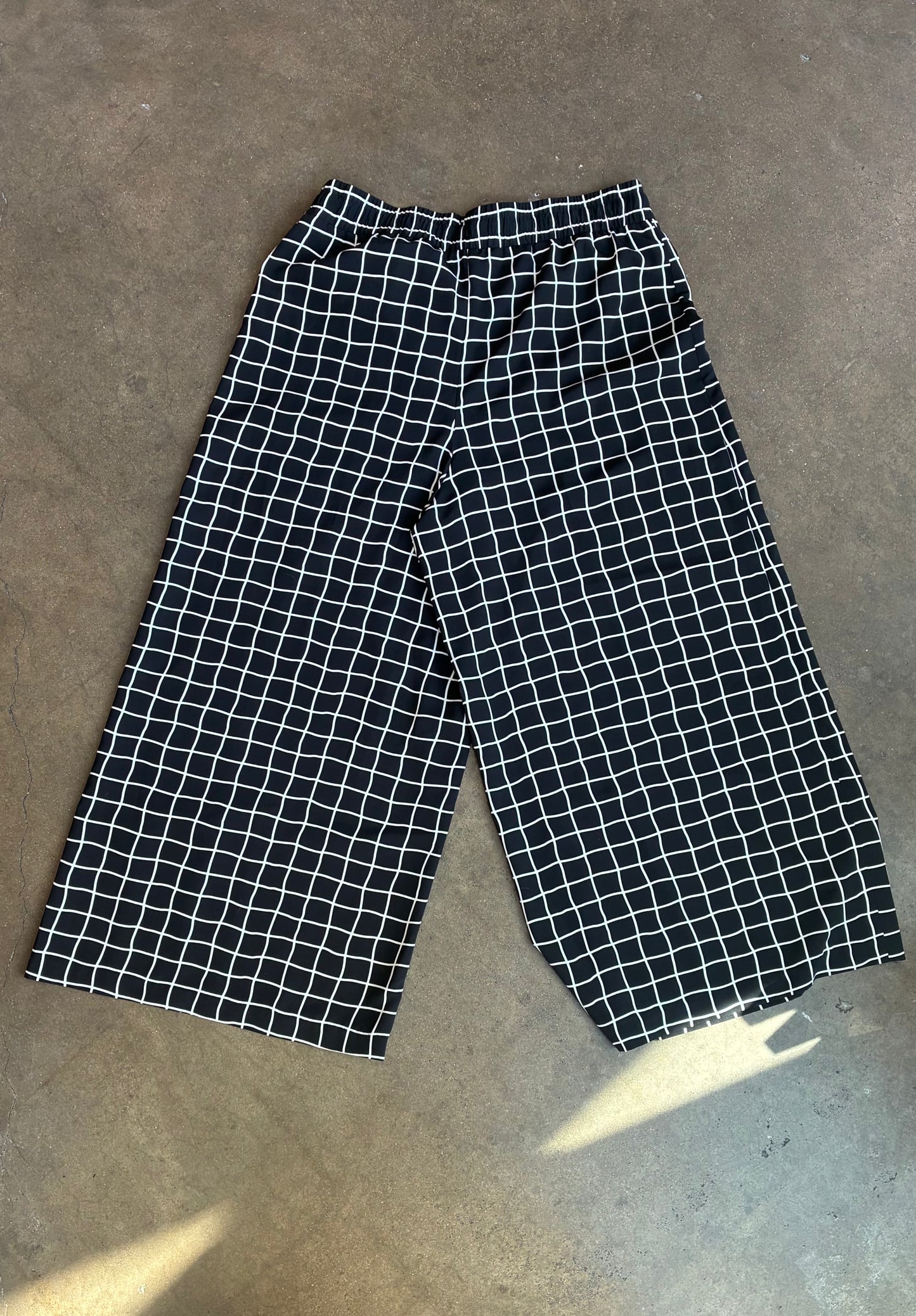 Black + White Ellen Tracy Checkered Pants