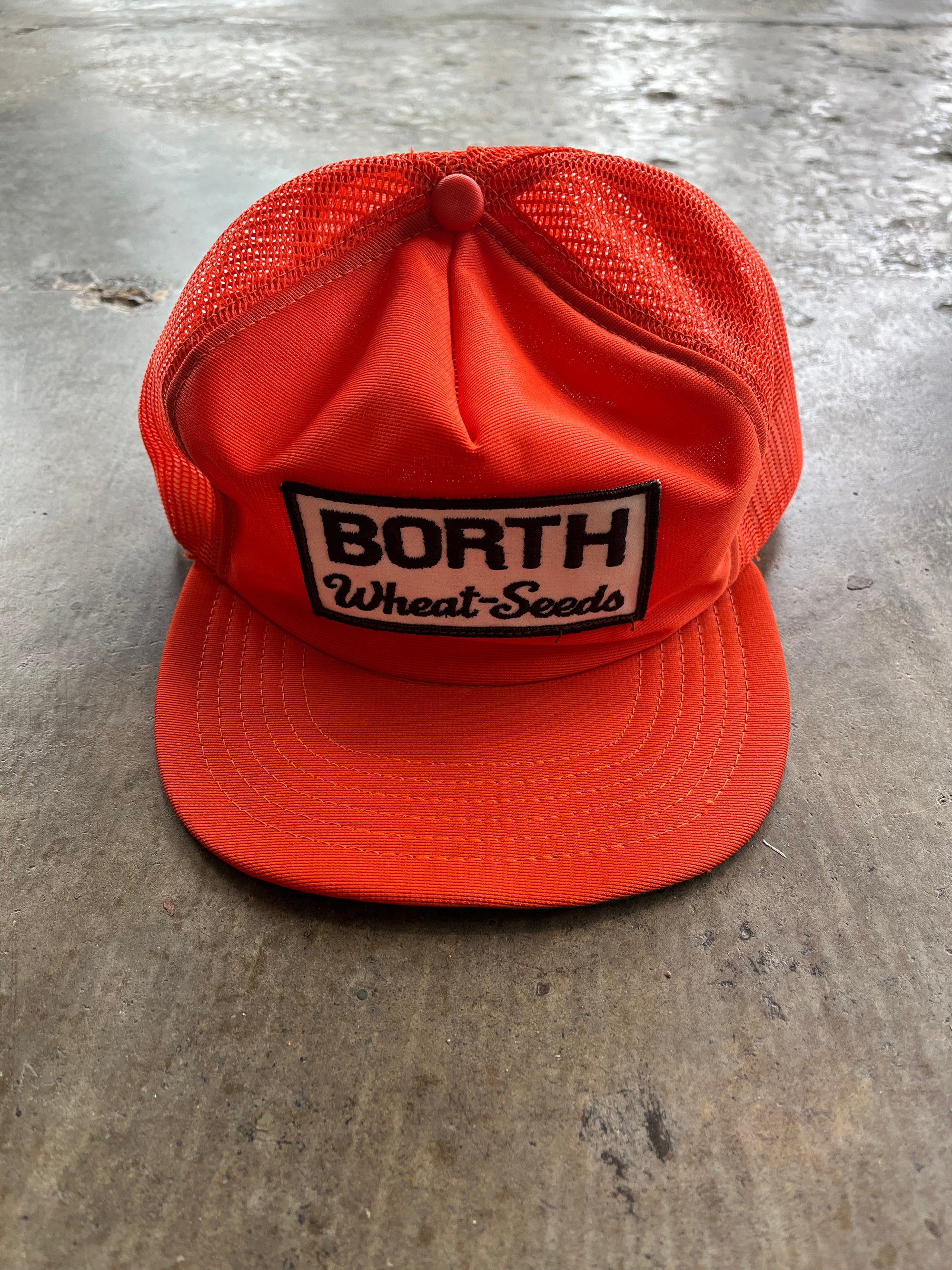 Orange BORTH Trucker Hat