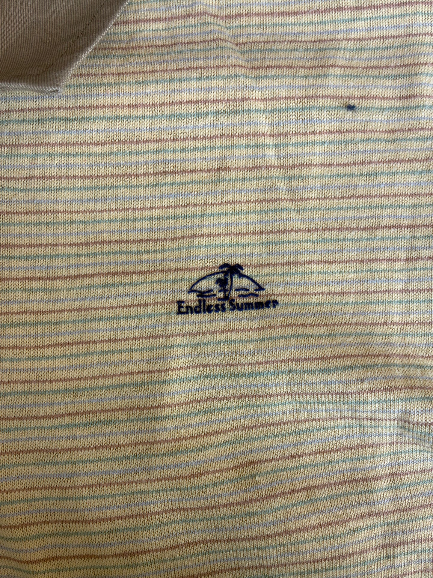 Yellow Striped Endless Summer Polo