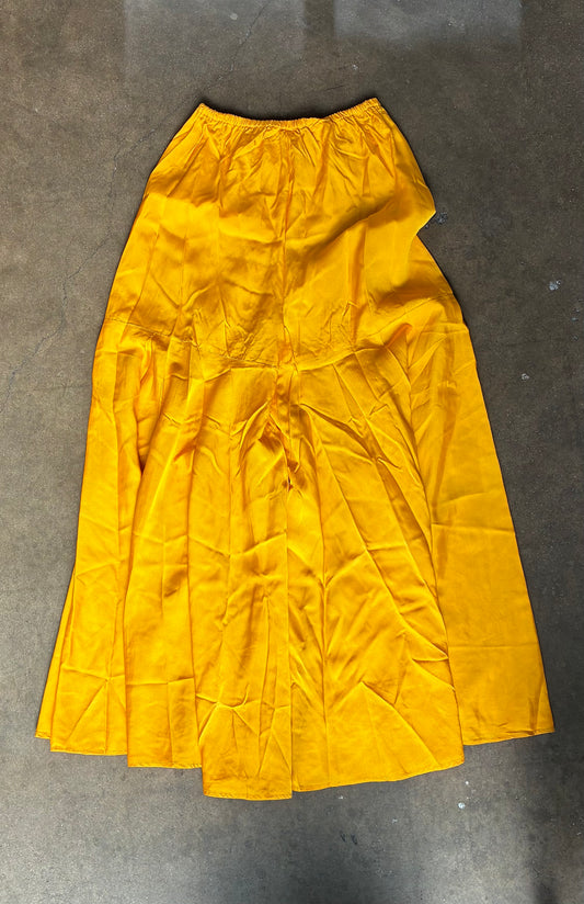 Vintage Yellow Wide Leg Pants