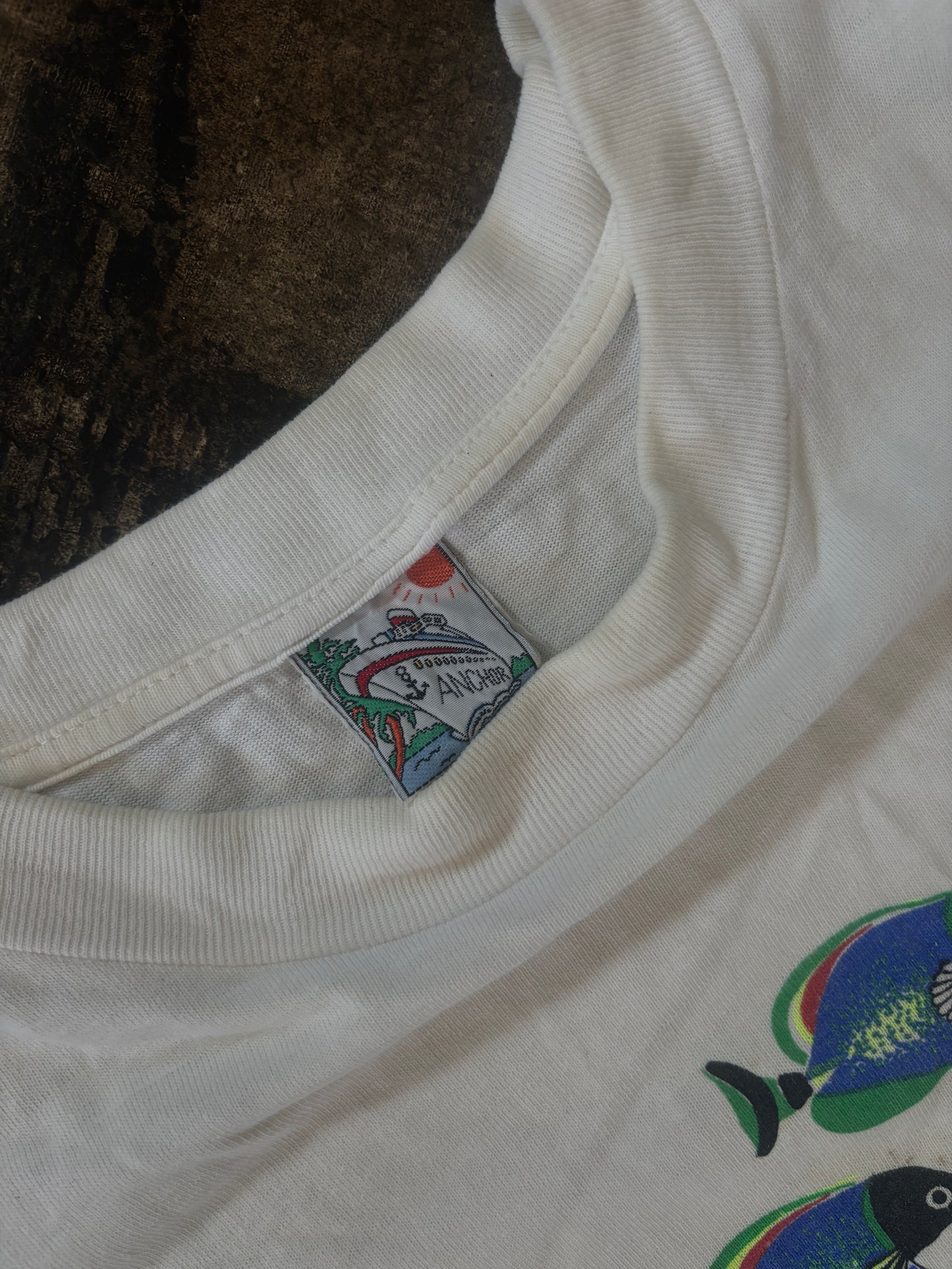 White Cancun Fish Tee