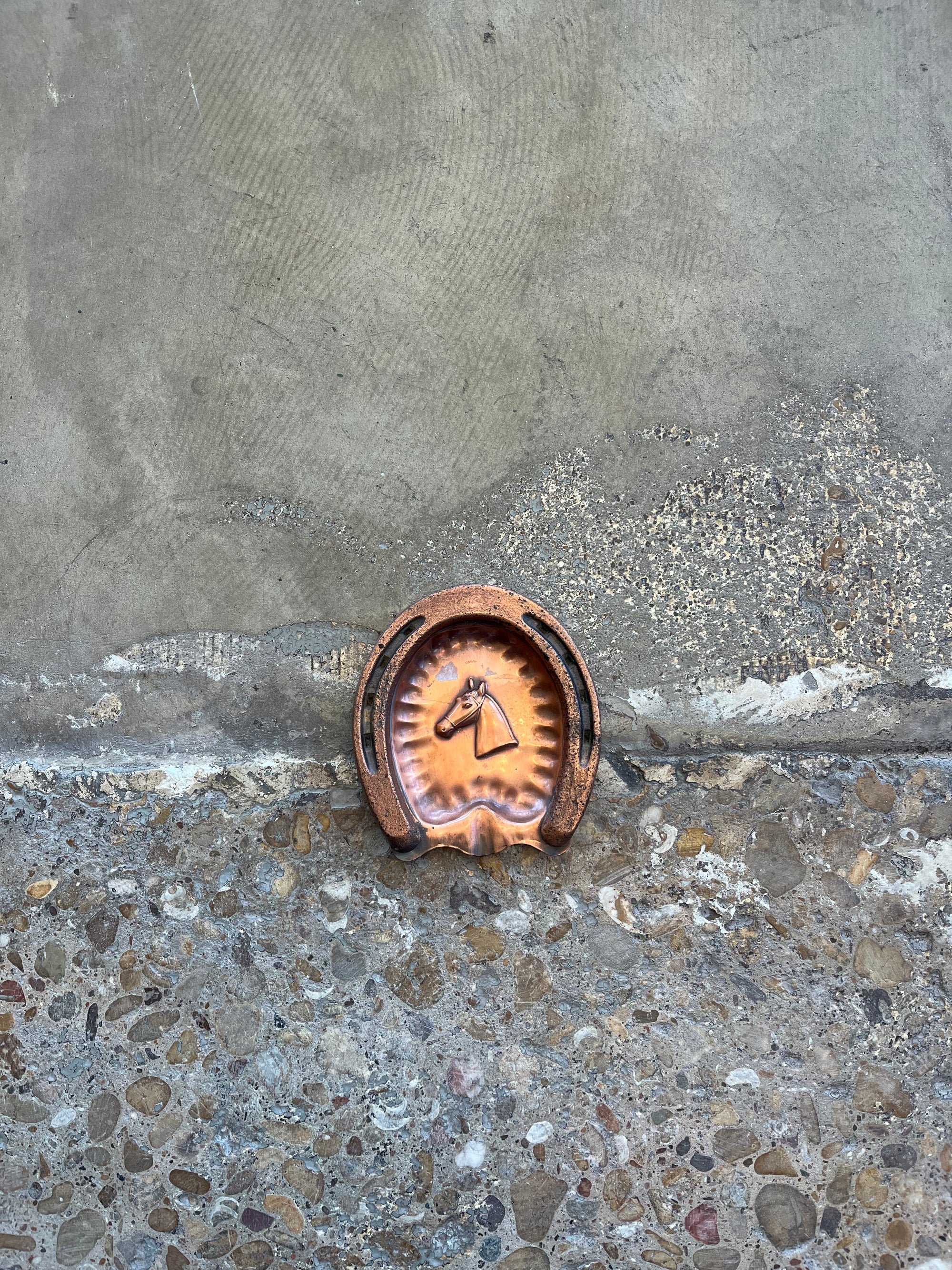 Copper Horseshoe Ashtray