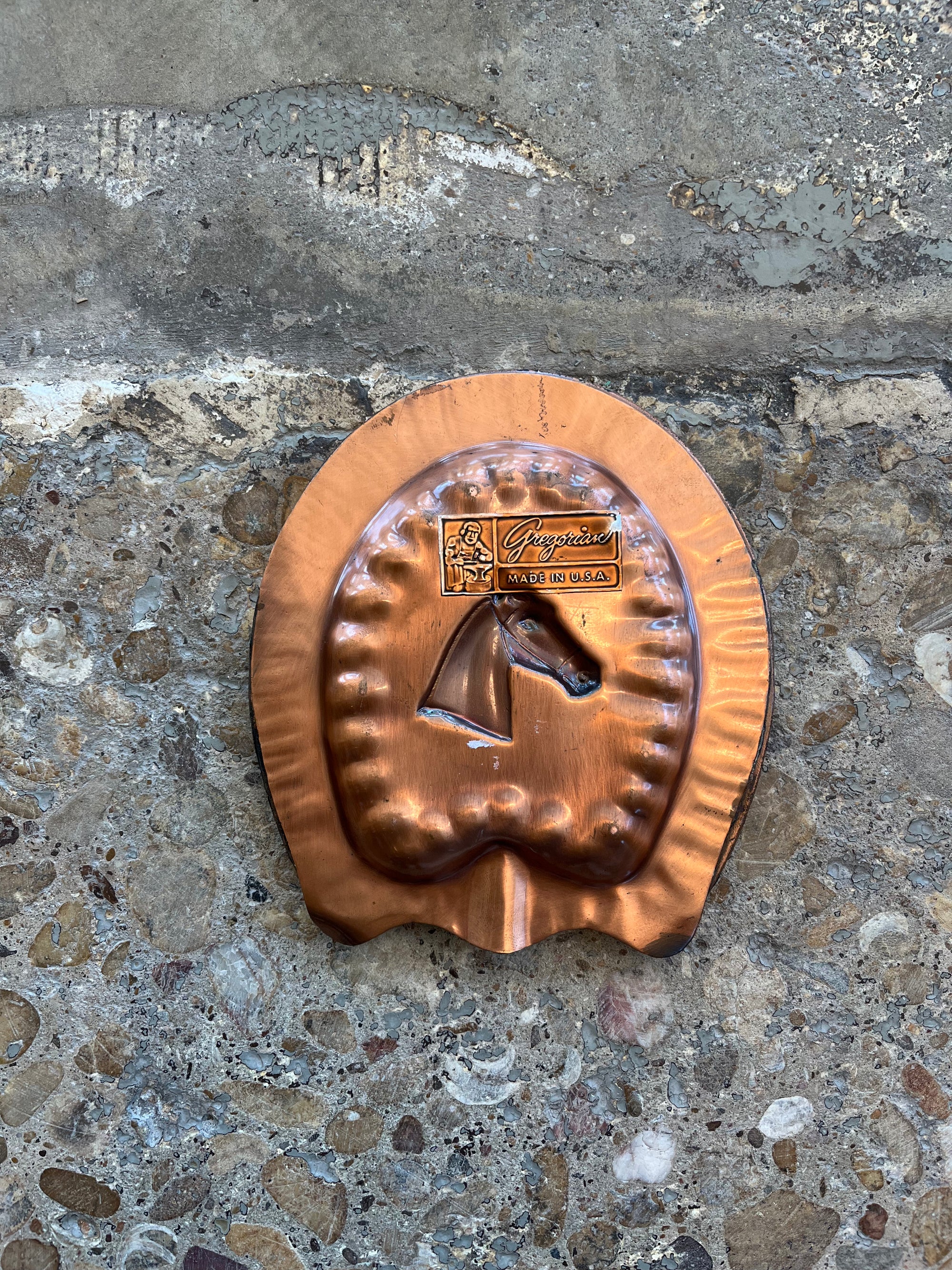 Copper Horseshoe Ashtray