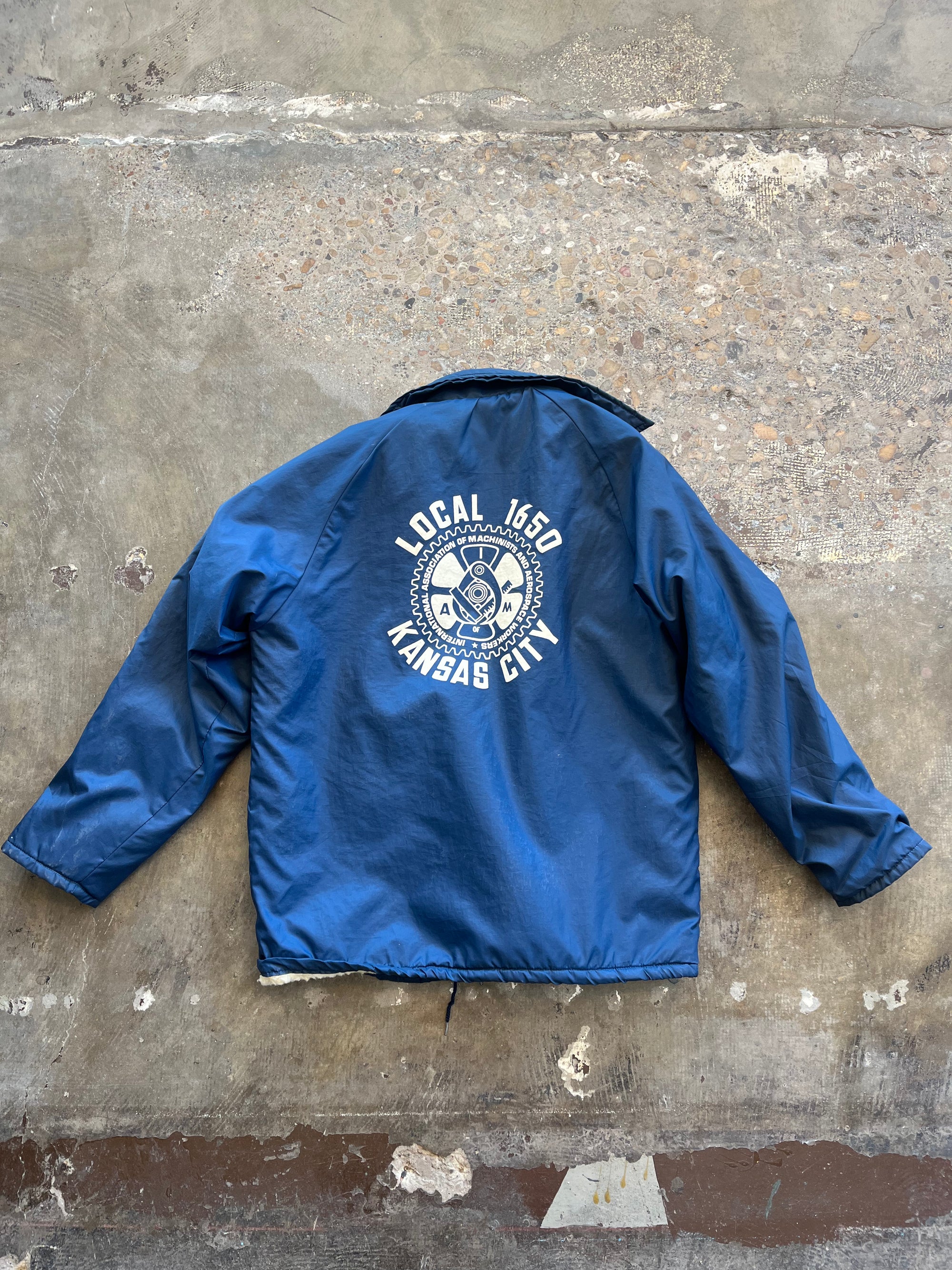 Local Kansas City Navy Fleece Lined Club Jacket