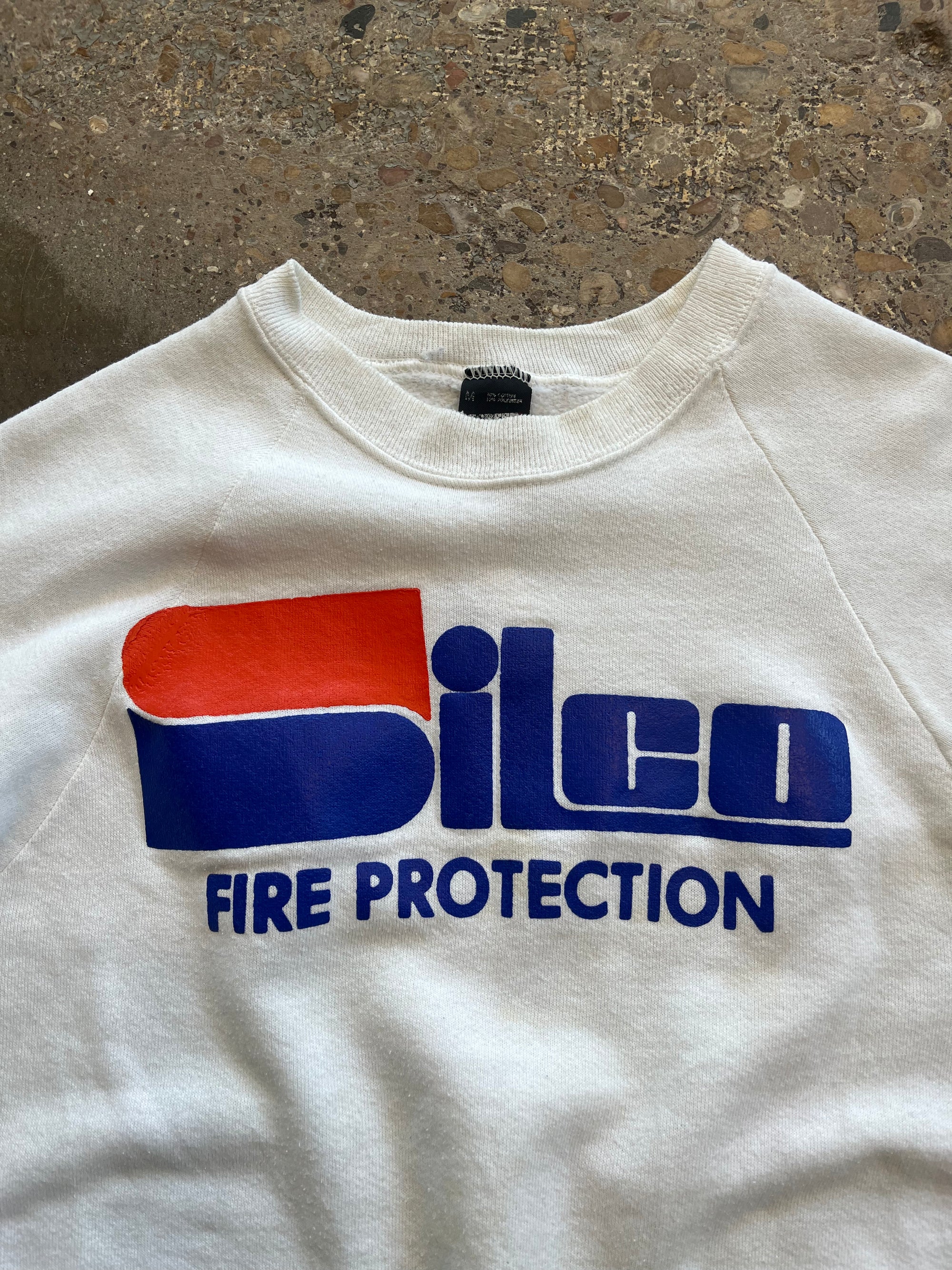 White Silco Fire Protection Crewneck