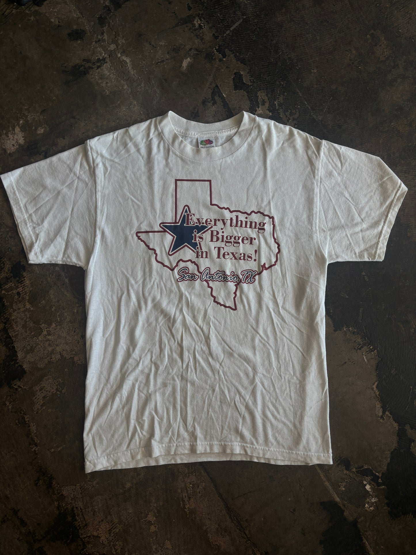 White Everything's Bigger in Texas San Antonio Tee