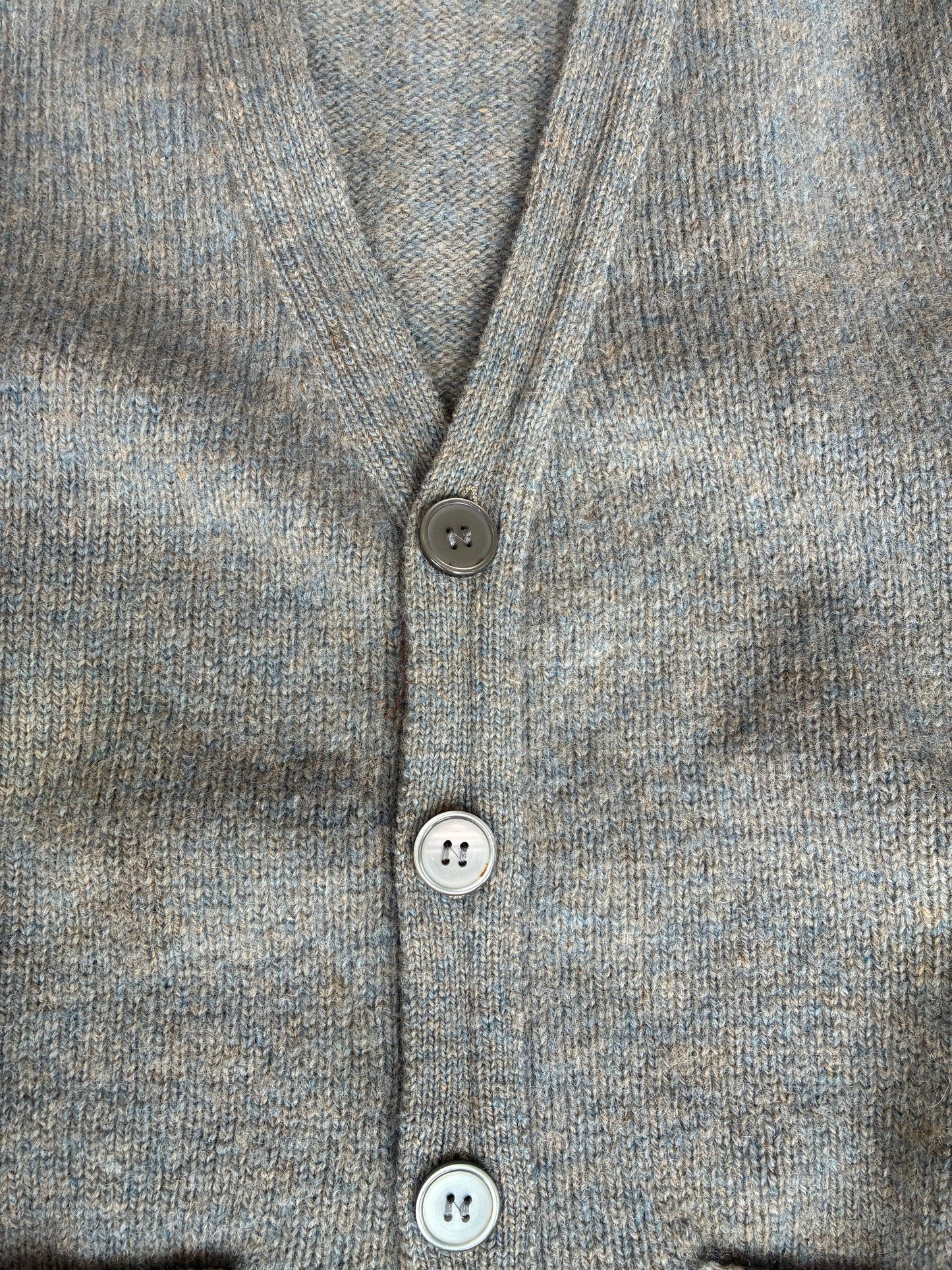 Gray Button Up Sweater Vest w/ Pockets