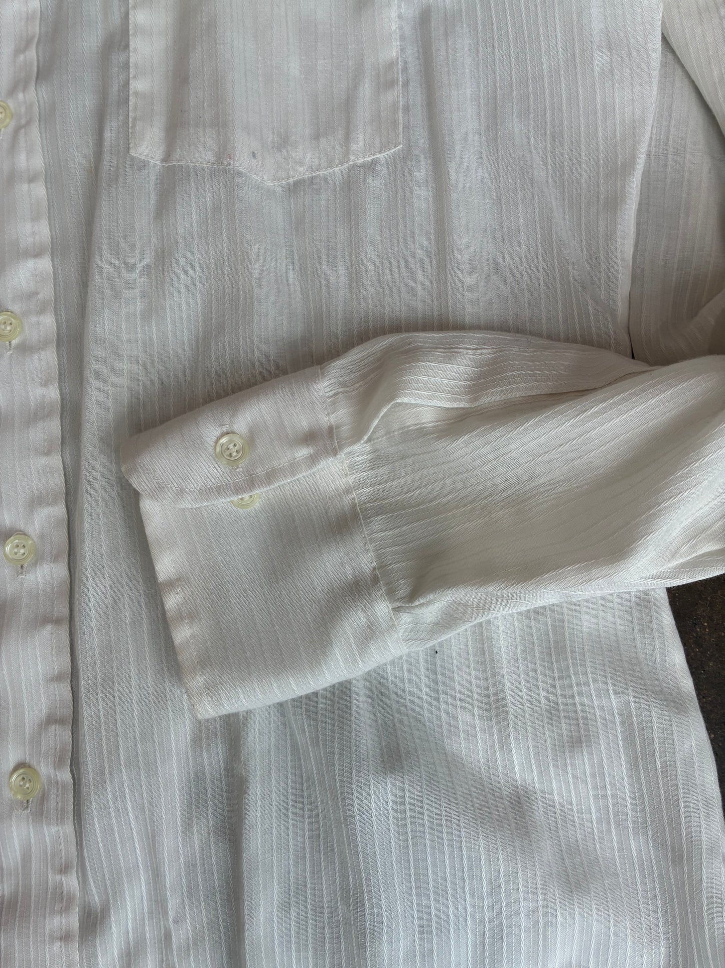 Sears White Press Shirt