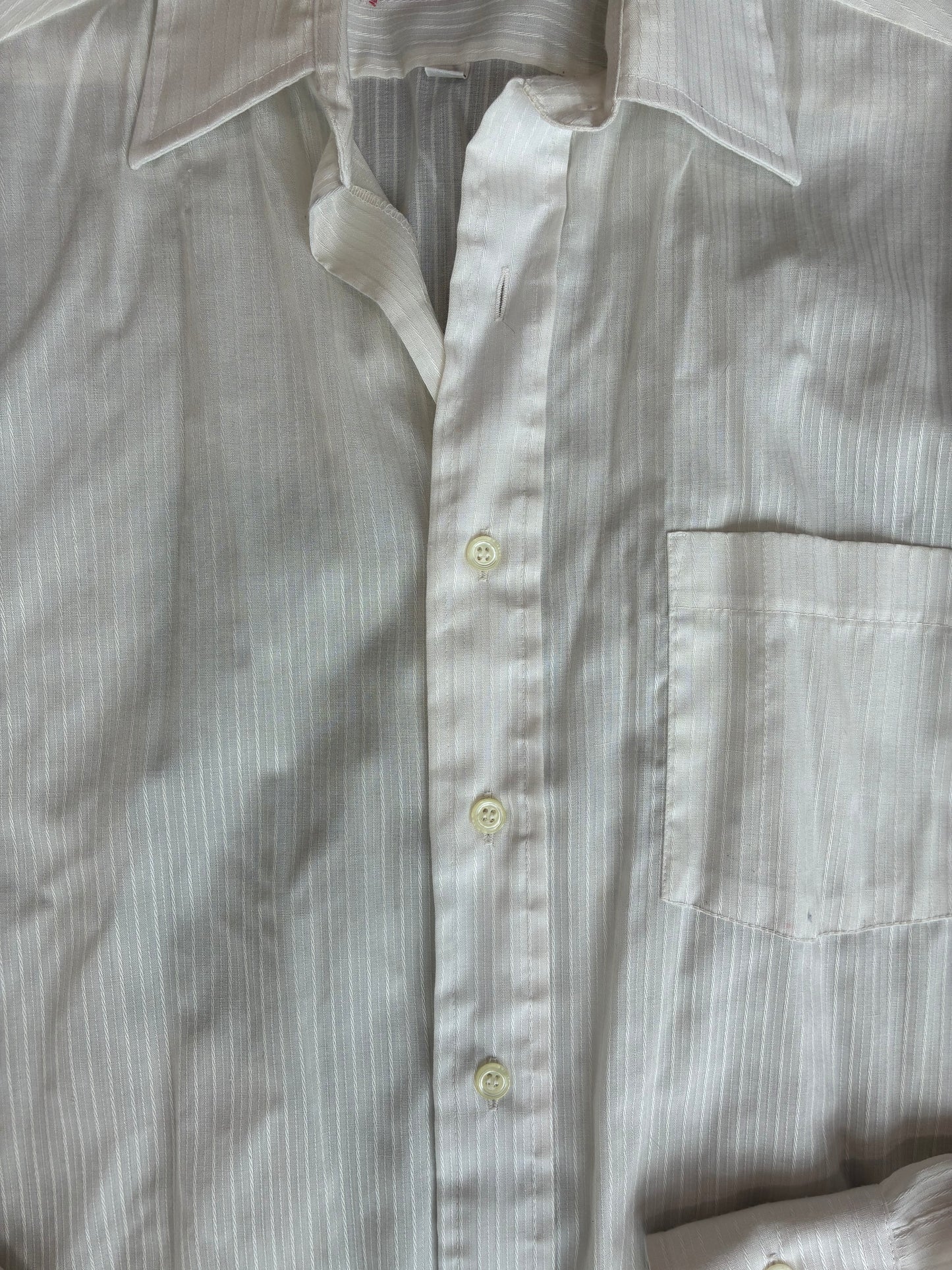 Sears White Press Shirt