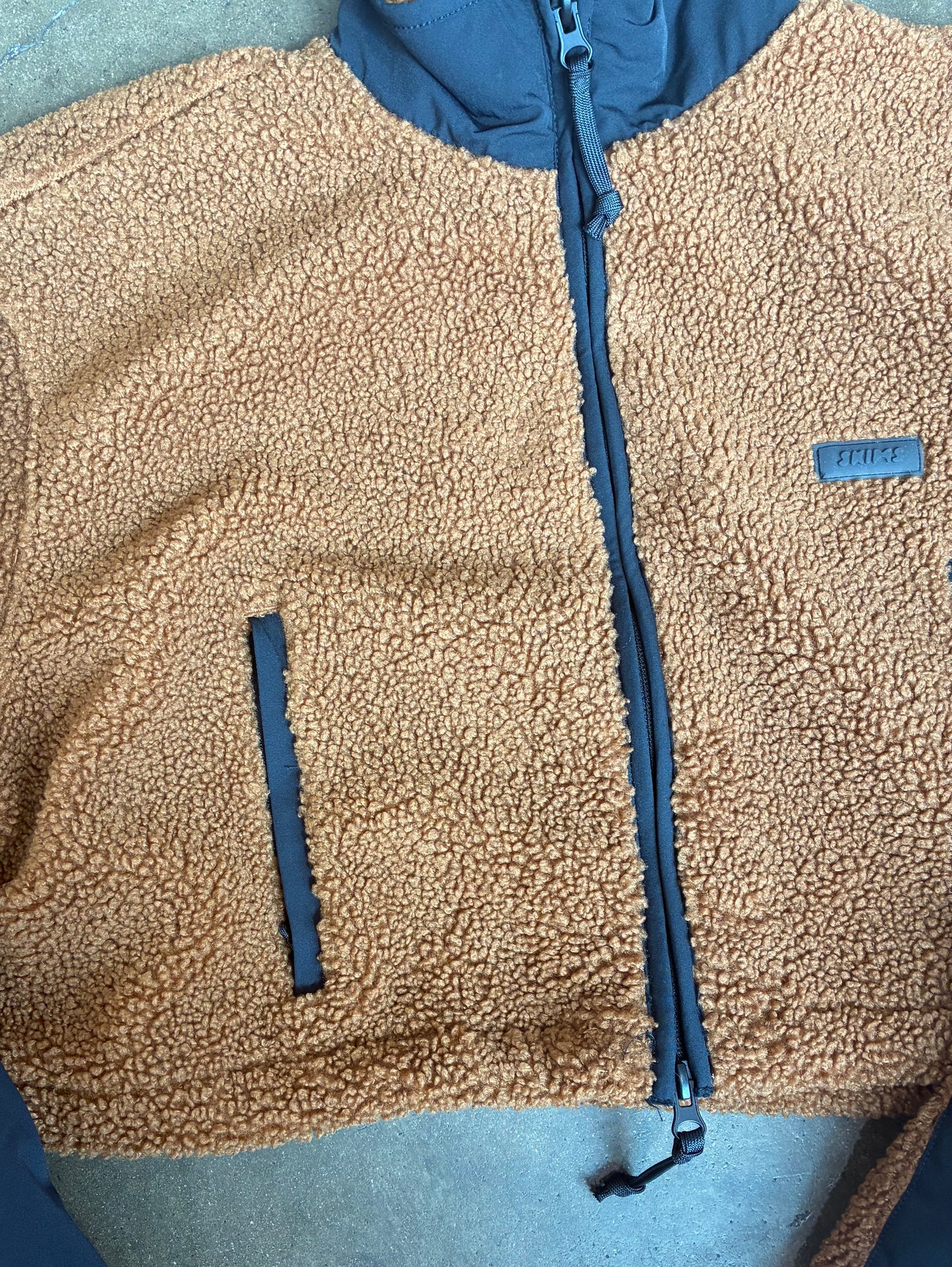 Teddy Brown Skims Fleece Zip Up