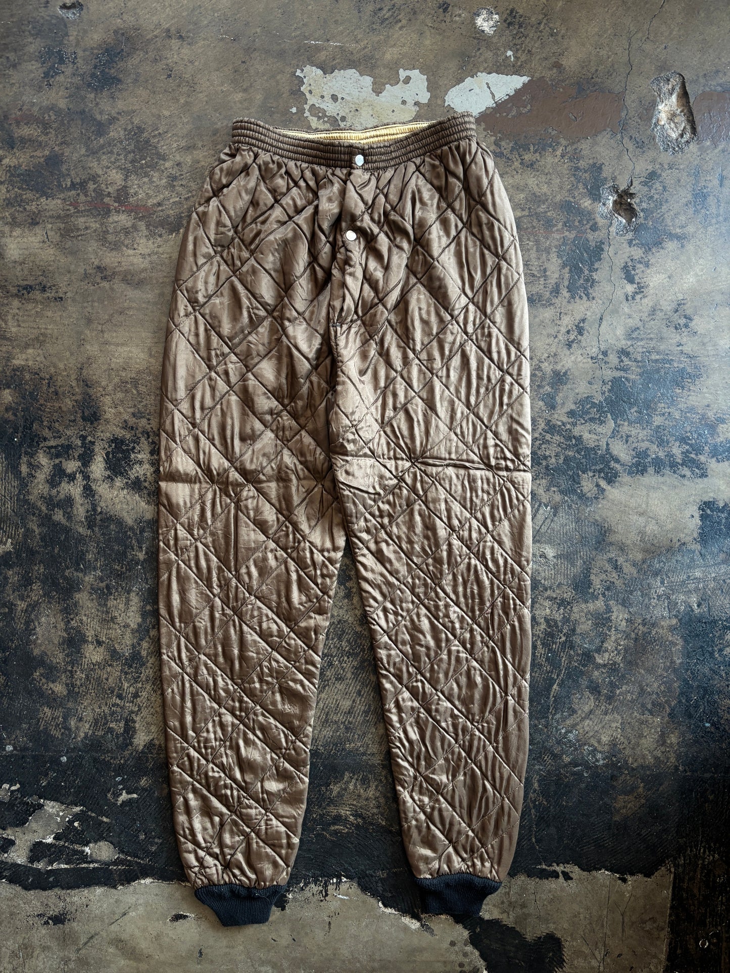 Brown Quilted Pants