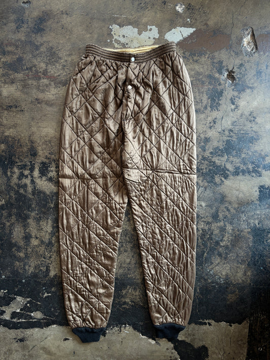 Brown Quilted Pants